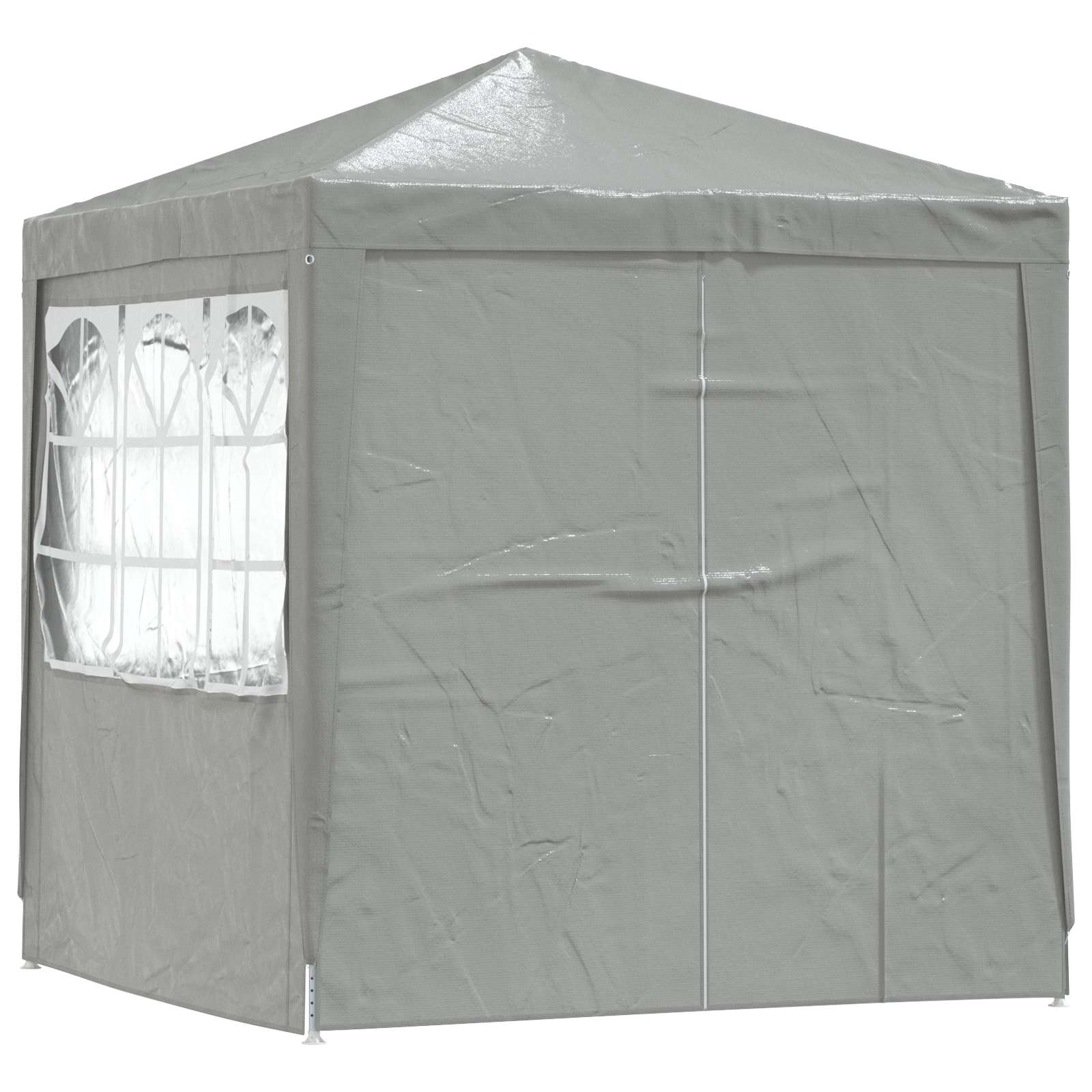 Šator za zabave Svijetlo siva 200 x 200 x 240 cm PE i čelik