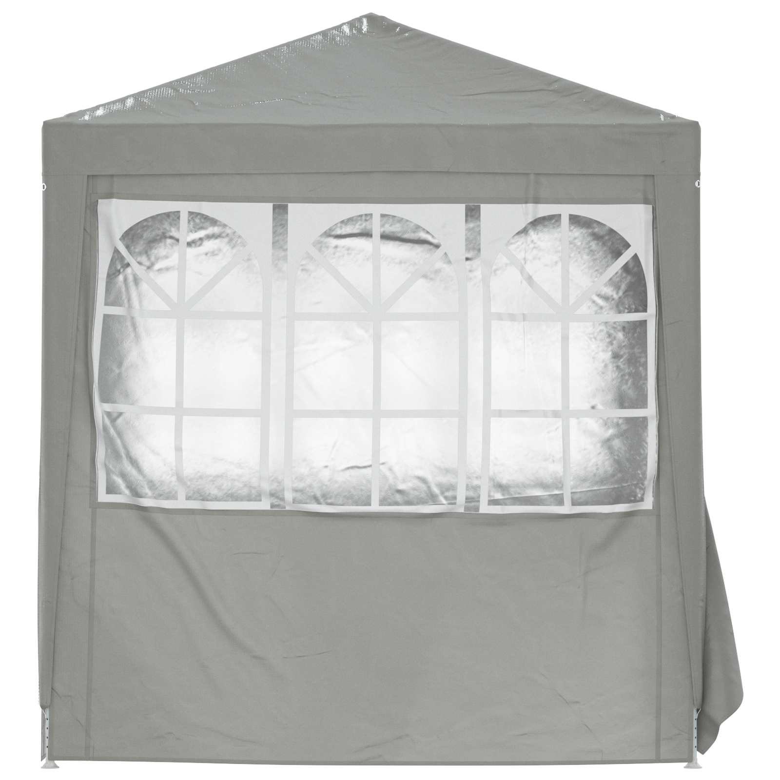 Šator za zabave Svijetlo siva 200 x 200 x 240 cm PE i čelik
