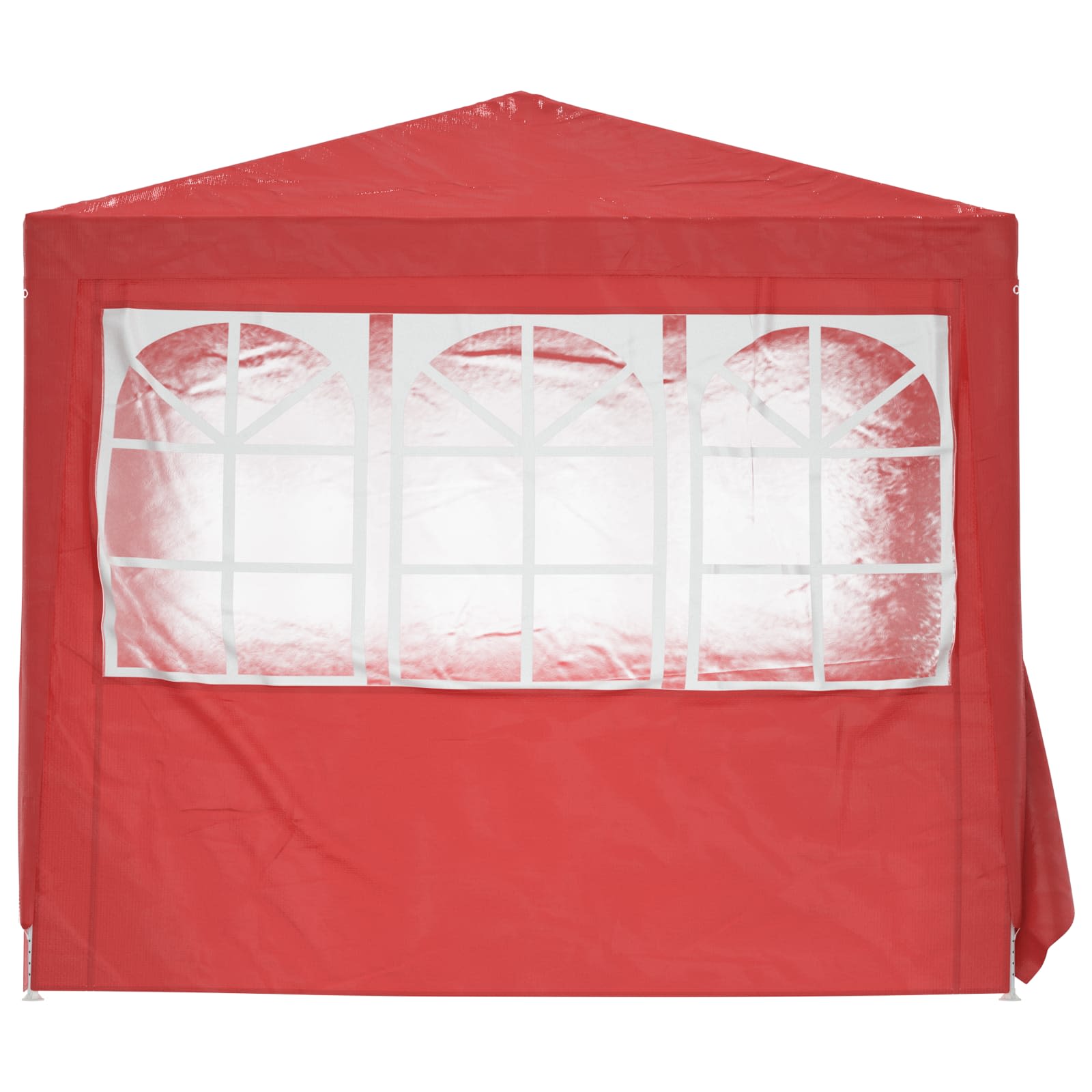 Šator za zabave Crvena 250 x 250 x 240 cm PE i čelik