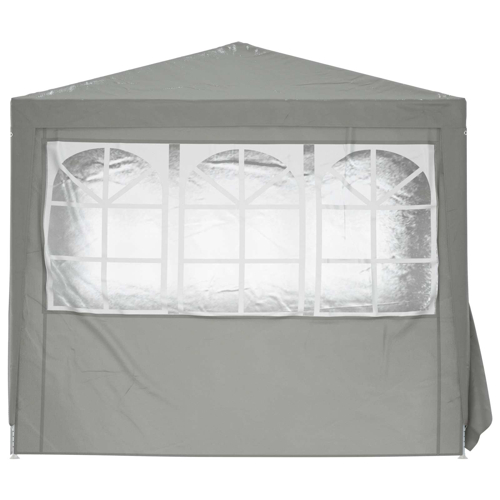 Šator za zabave Svijetlo siva 250 x 250 x 240 cm PE i čelik