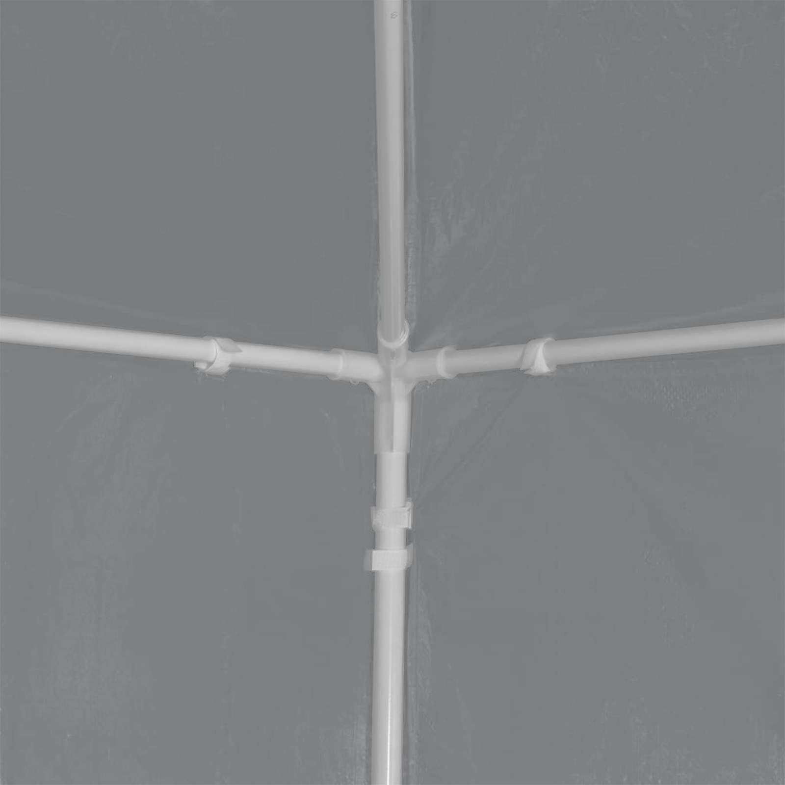 Šator za zabave 300 x 300 x 255 cm Svjetlosiva PE i čelik