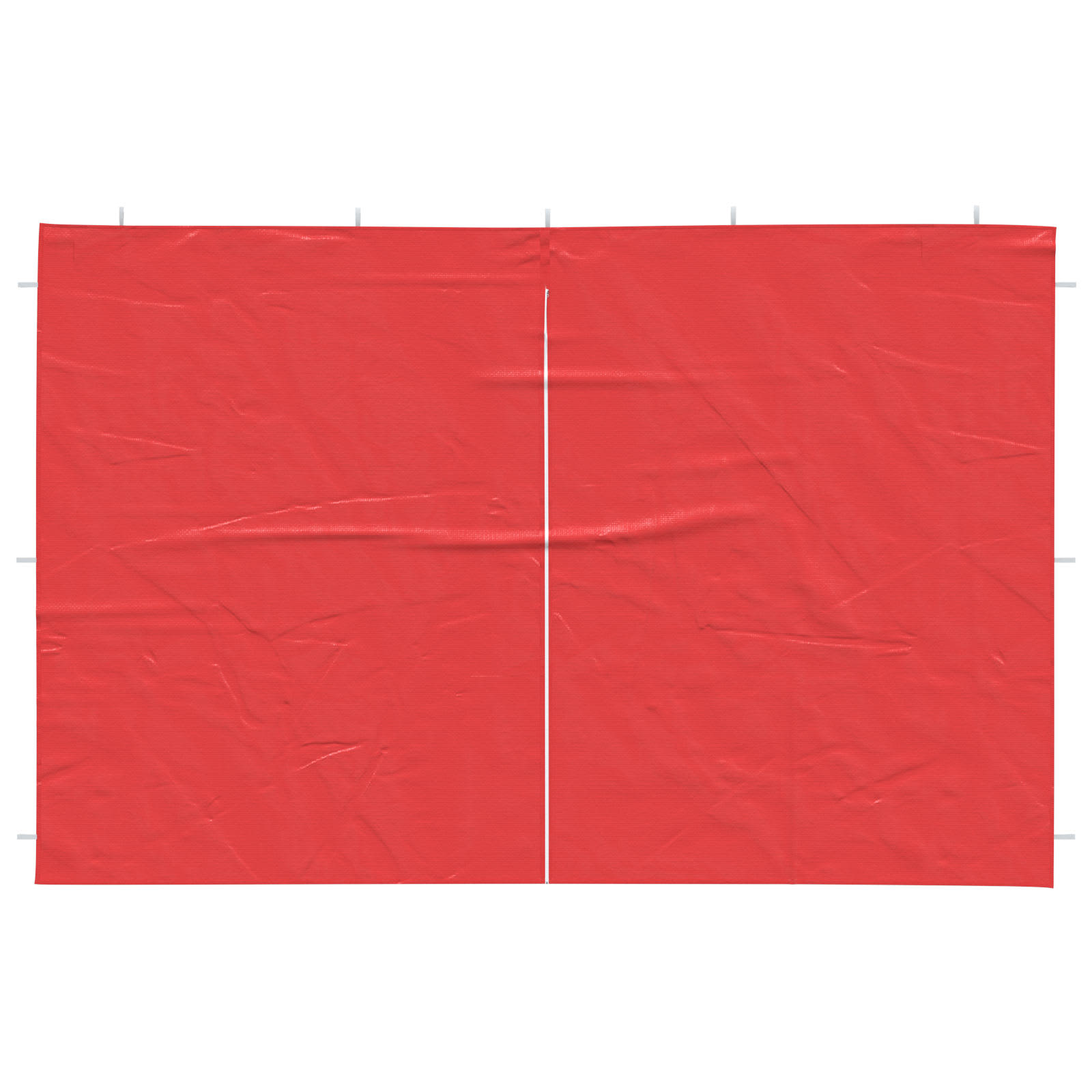 Zid šatora za zabavu 2 pcs Crvena 300 x 195 cm PE i čelik