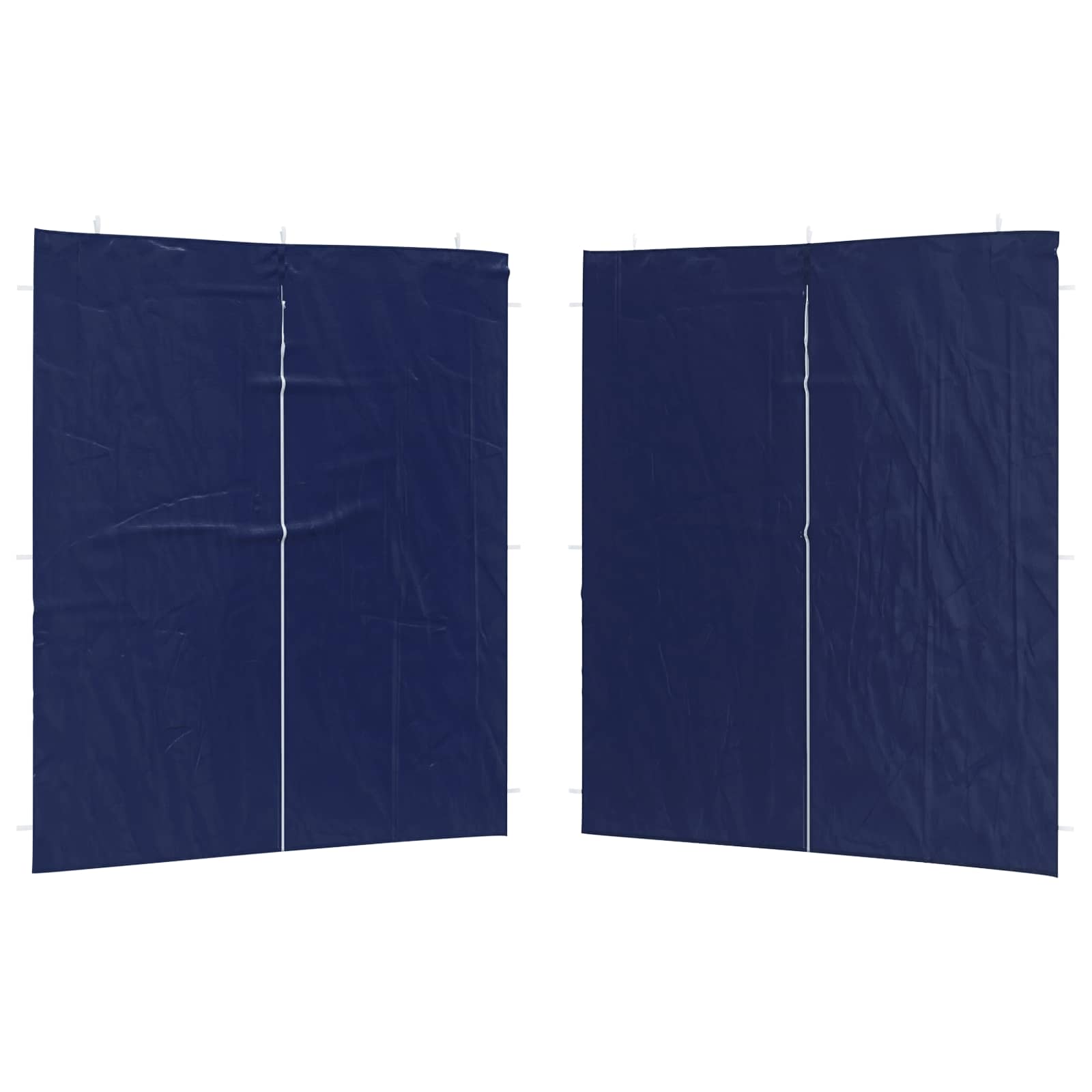 Zid šatora za zabavu 2 pcs Plava 200 x 195 cm PE i čelik