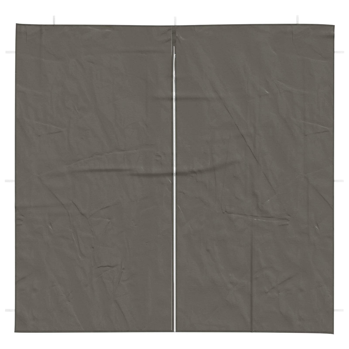 Zid šatora za zabavu 2 pcs Antracit 200 x 195 cm PE i čelik