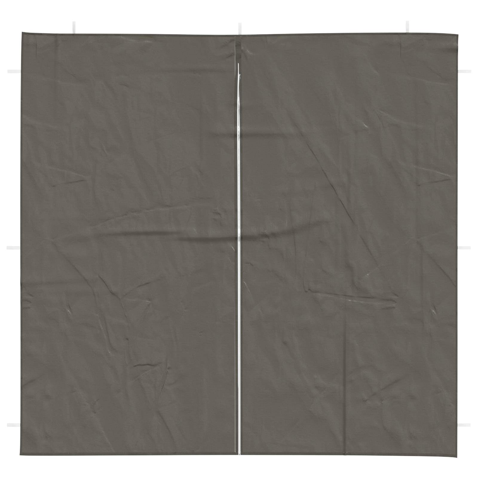 Zid šatora za zabavu 2 pcs Antracit 200 x 195 cm PE i čelik