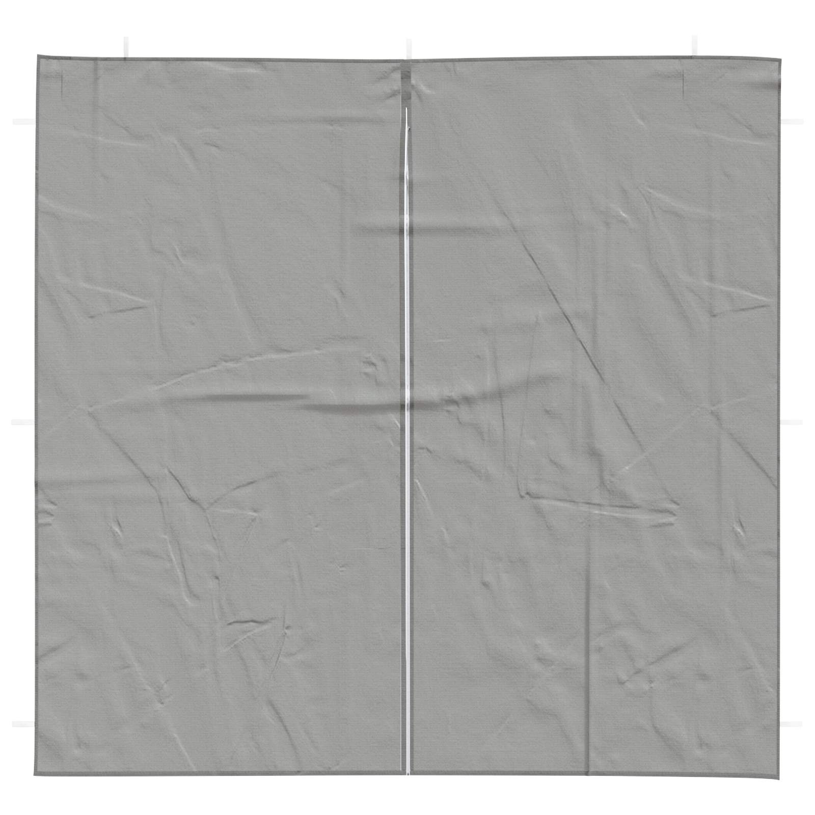 Zid šatora za zabavu 2 pcs Svjetlosiva 200 x 195 cm PE i čelik