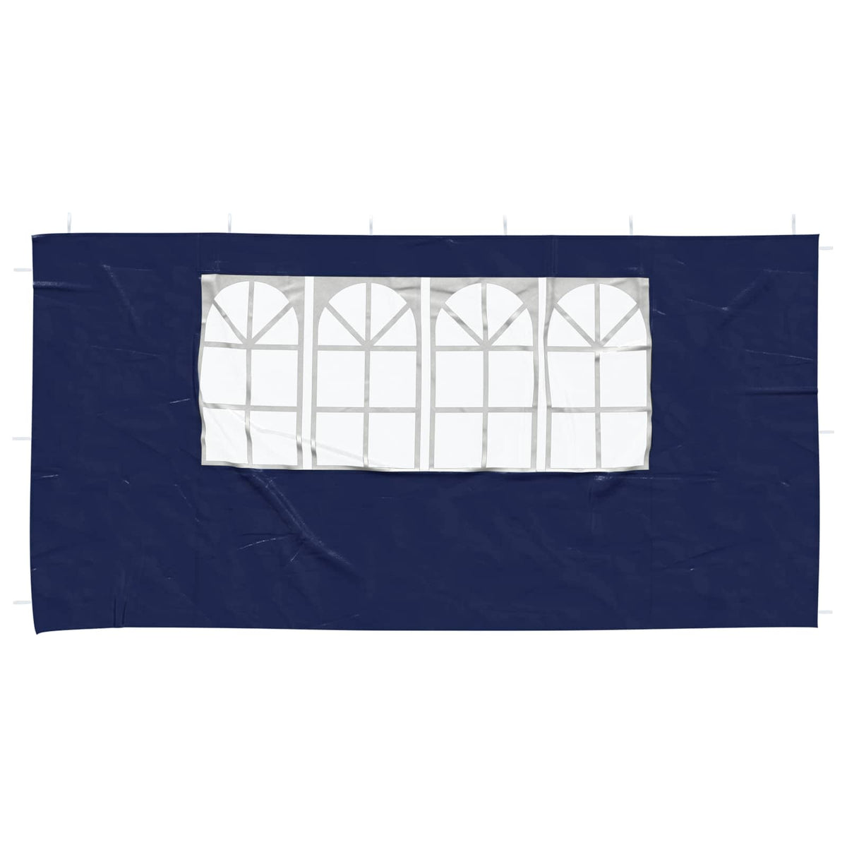 Zid šatora za zabavu 2 pcs 400 x 195 cm Plava PE i čelik