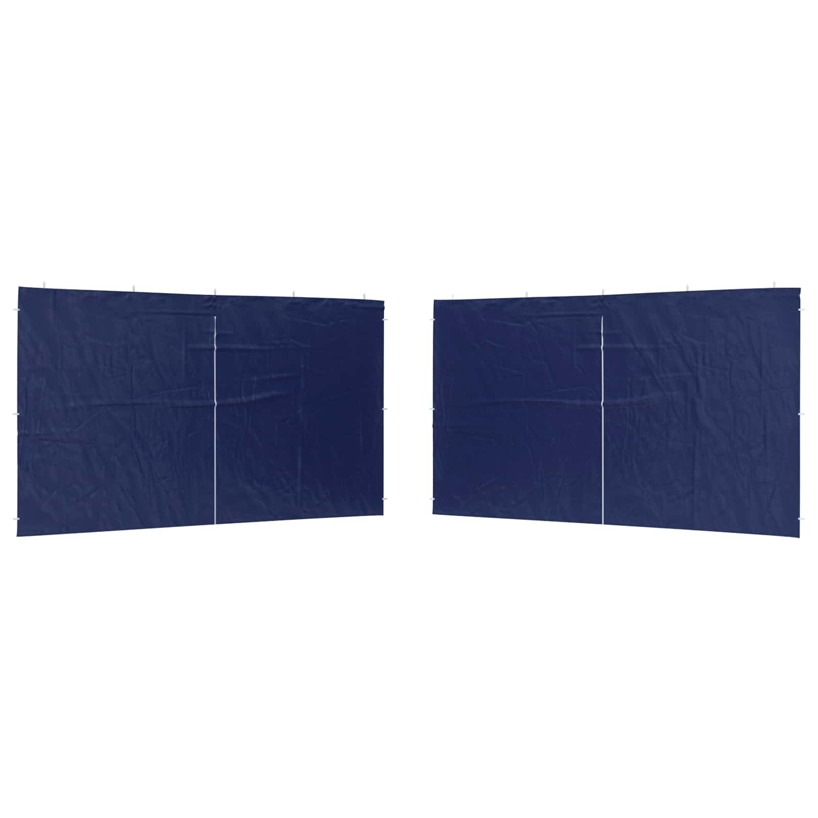 Zid šatora za zabavu 2 pcs Plava 400 x 195 cm PE i čelik