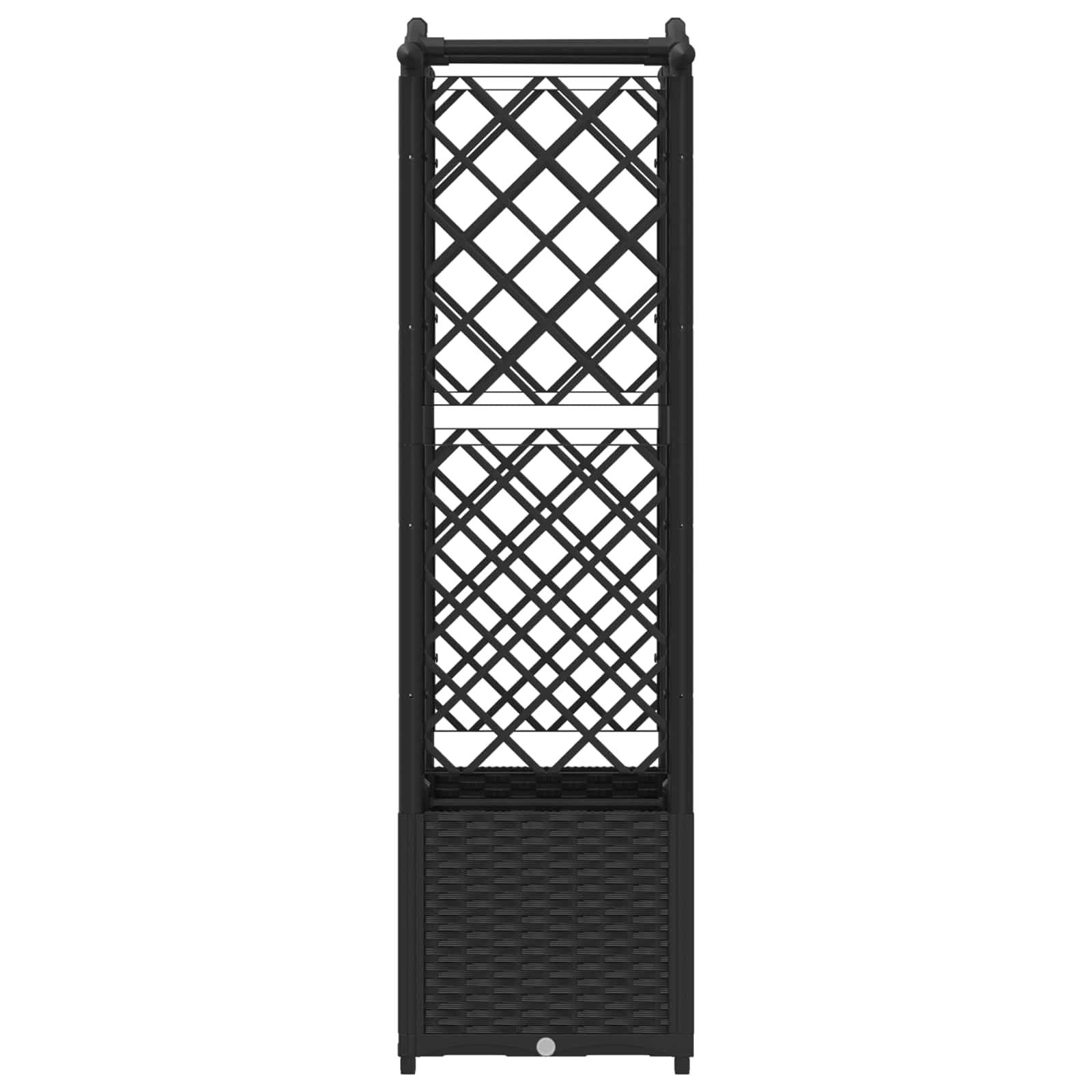 Povišeni krevet s mrežom i krovom Crna 125 x 40 x 138 cm PP