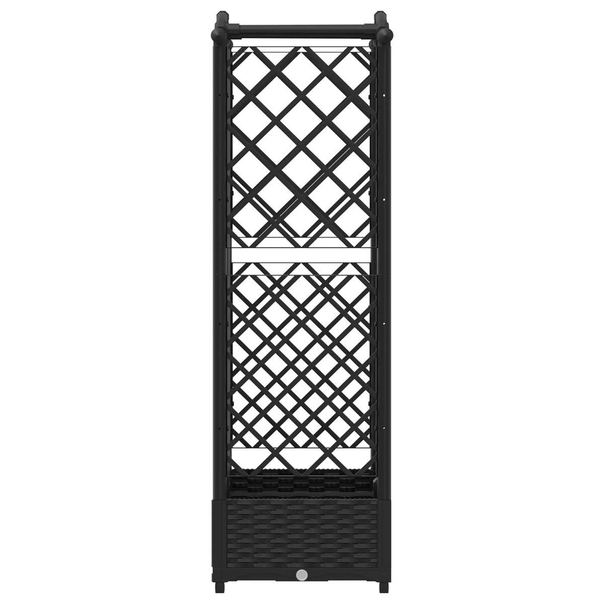 Povišeni krevet s mrežom i krovom Crna 124 x 40 x 126 cm PP