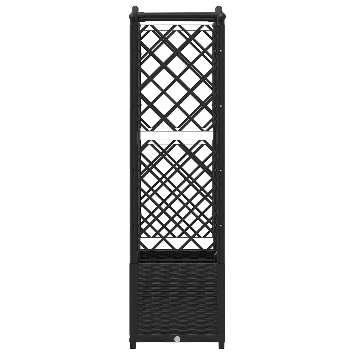 Povišeni krevet s mrežom i krovom Crna 122 x 40 x 141 cm PP