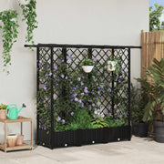 Povišeni krevet s mrežom i krovom Crna 164 x 40 x 123 cm PP