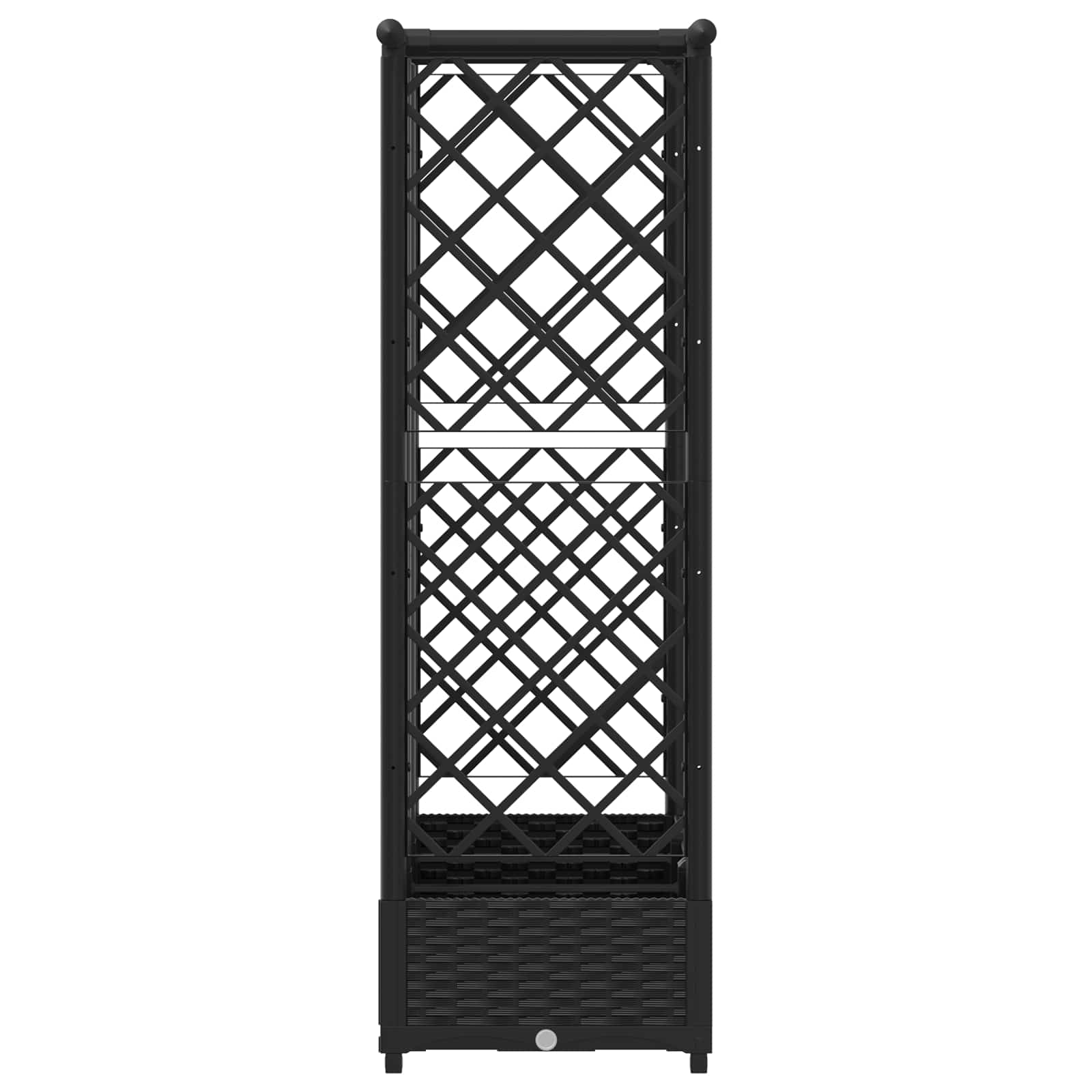 Povišeni krevet s mrežom i krovom Crna 164 x 40 x 123 cm PP
