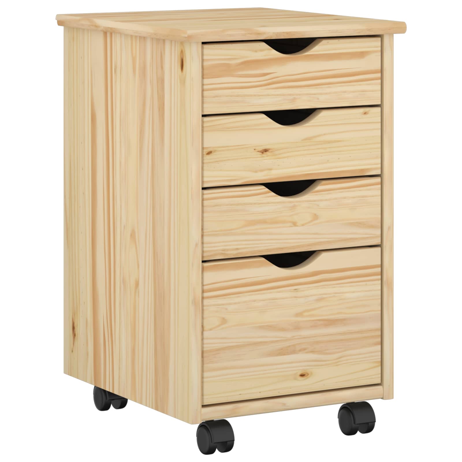 Mobilni ormar s kotačem Smeđa 34 x 39 x 56 cm Masivna borovina