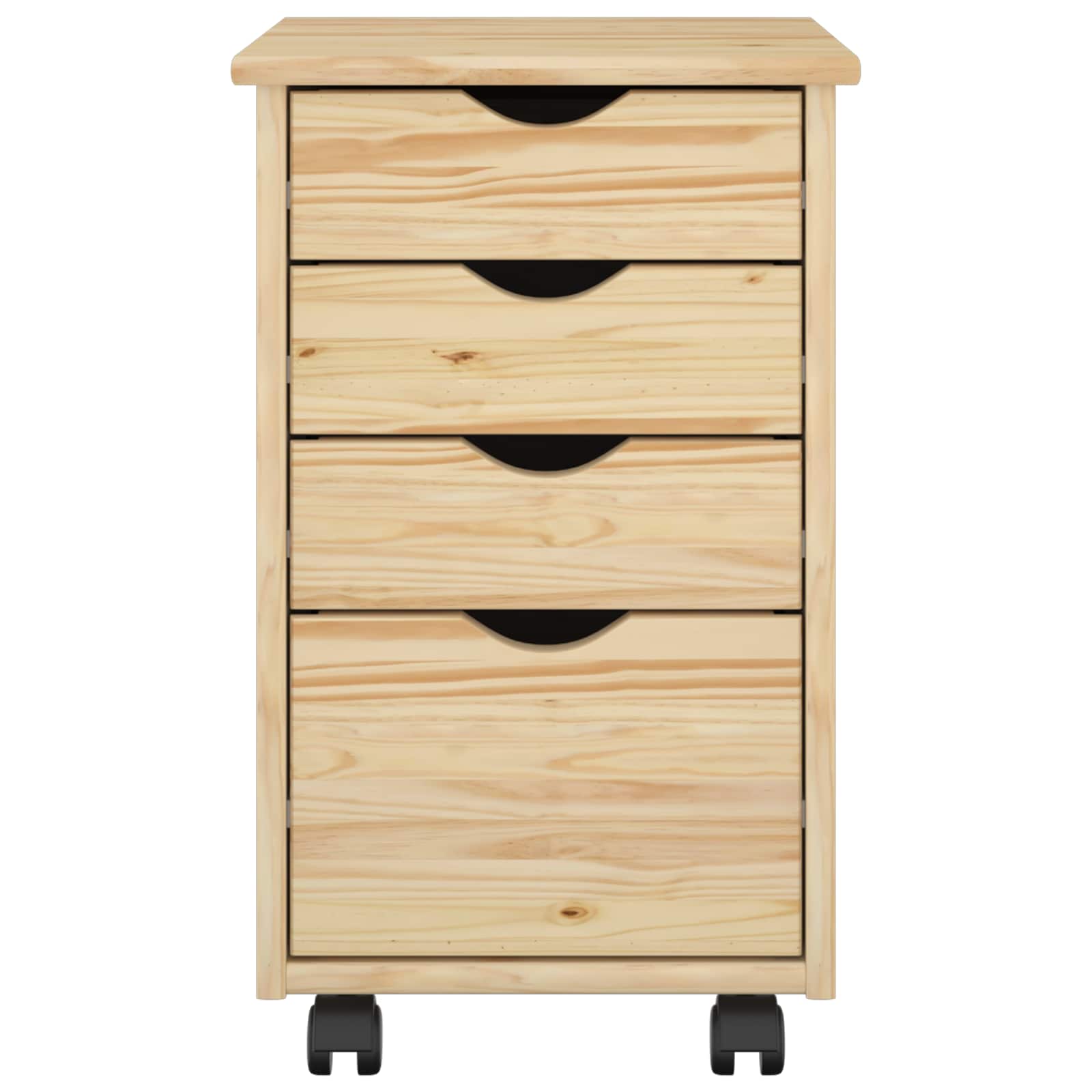 Mobilni ormar s kotačem Smeđa 34 x 39 x 56 cm Masivna borovina