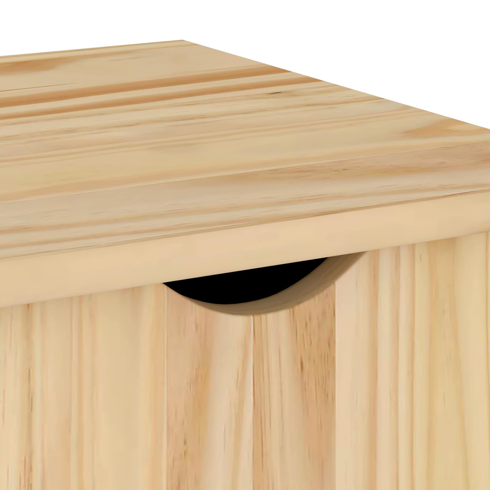 Mobilni ormar Smeđa 34 x 39 x 65,5 cm Čvrsto borovo drvo