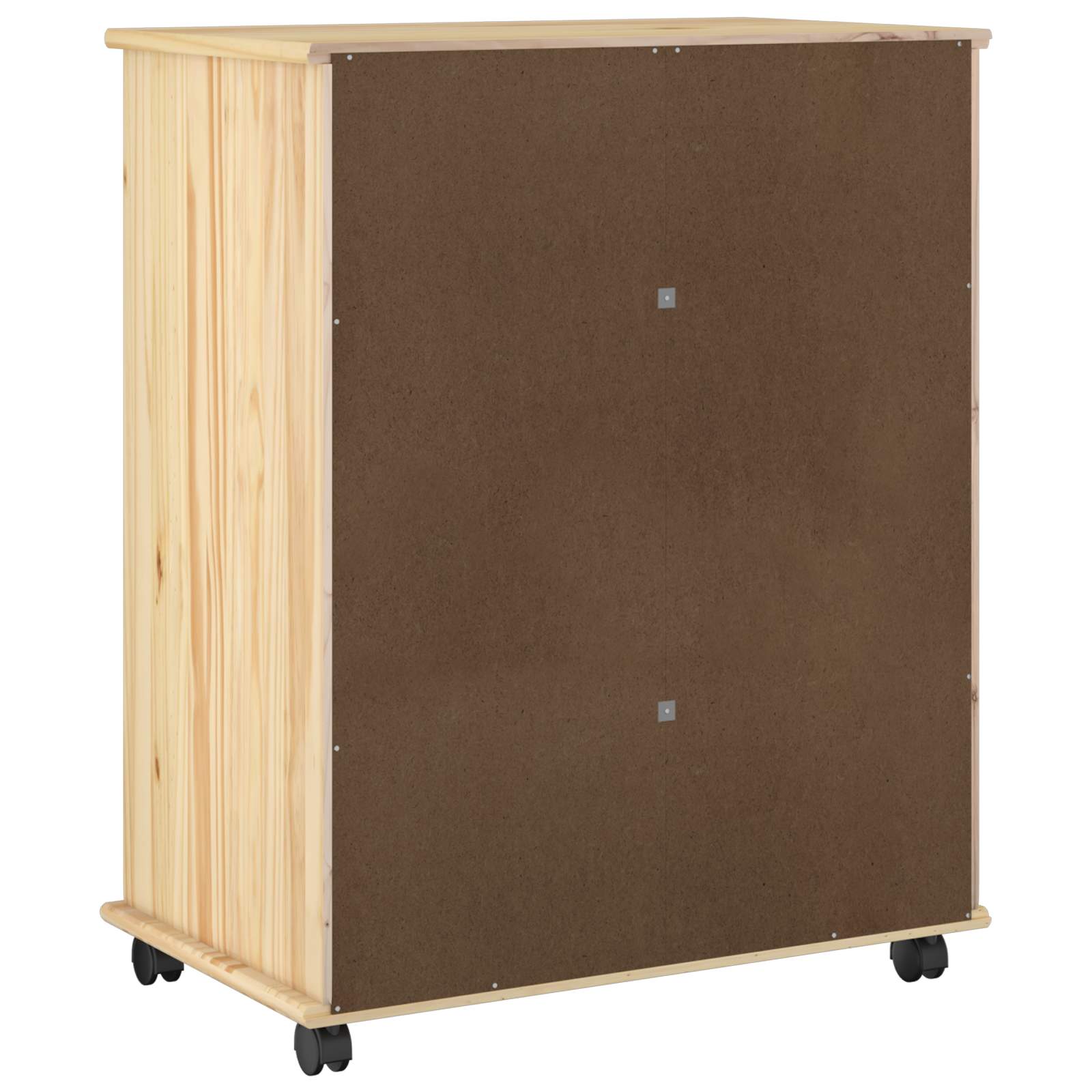 Mobilni ormar Smeđa 63,5 x 39 x 79 cm Čvrsto borovo drvo
