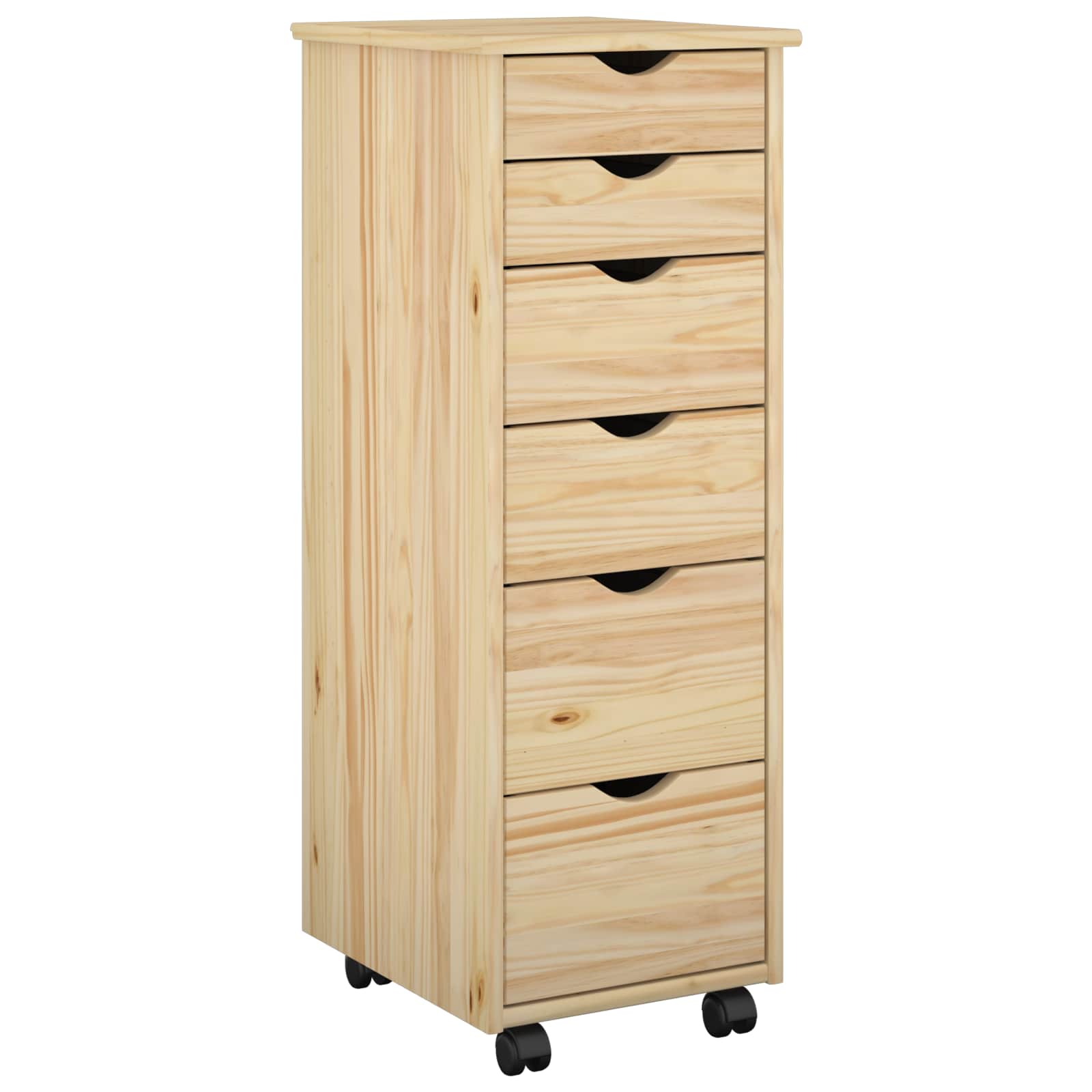 Mobilni ormar Smeđa 34 x 39 x 93,5 cm Čvrsto borovo drvo