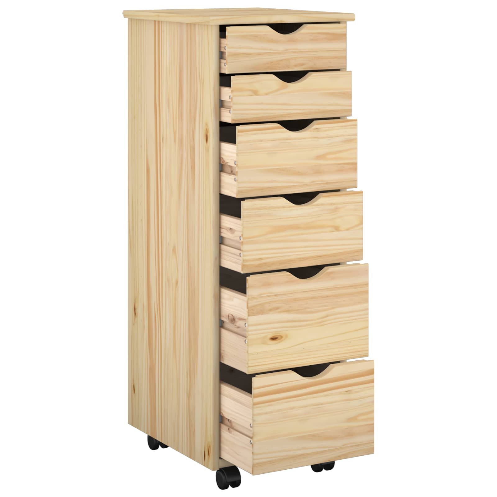 Mobilni ormar Smeđa 34 x 39 x 93,5 cm Čvrsto borovo drvo