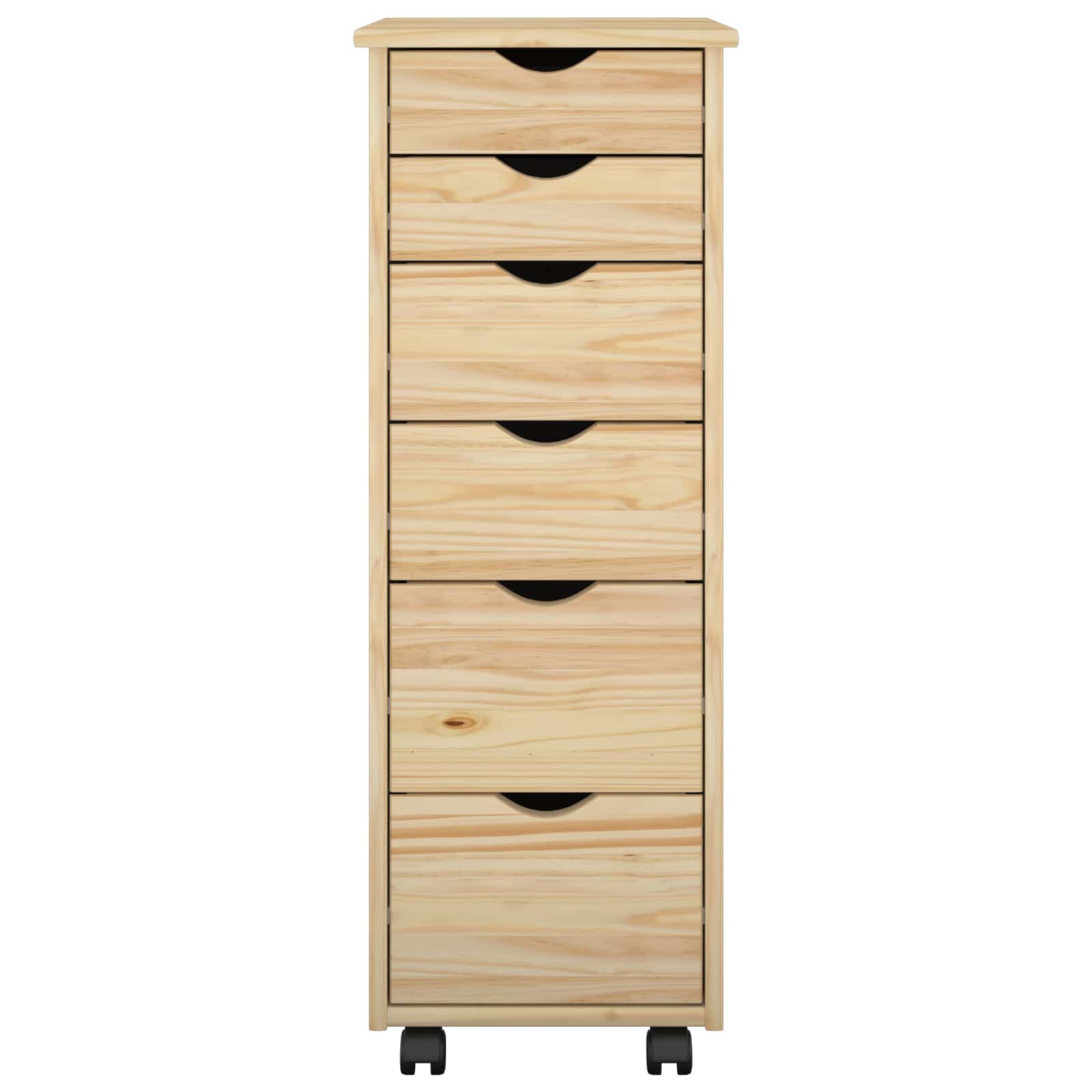 Mobilni ormar Smeđa 34 x 39 x 93,5 cm Čvrsto borovo drvo