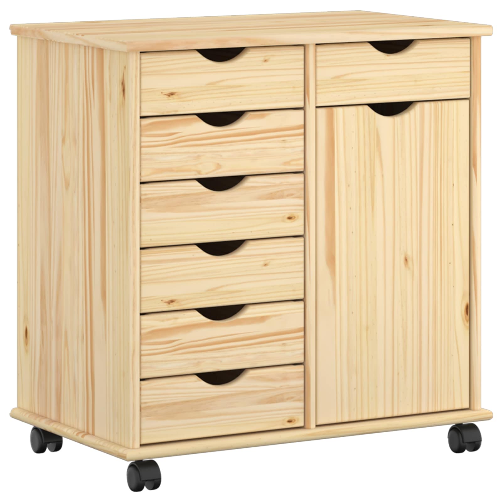 Mobilni ormar Smeđa 63,5 x 39 x 65,5 cm Čvrsto borovo drvo