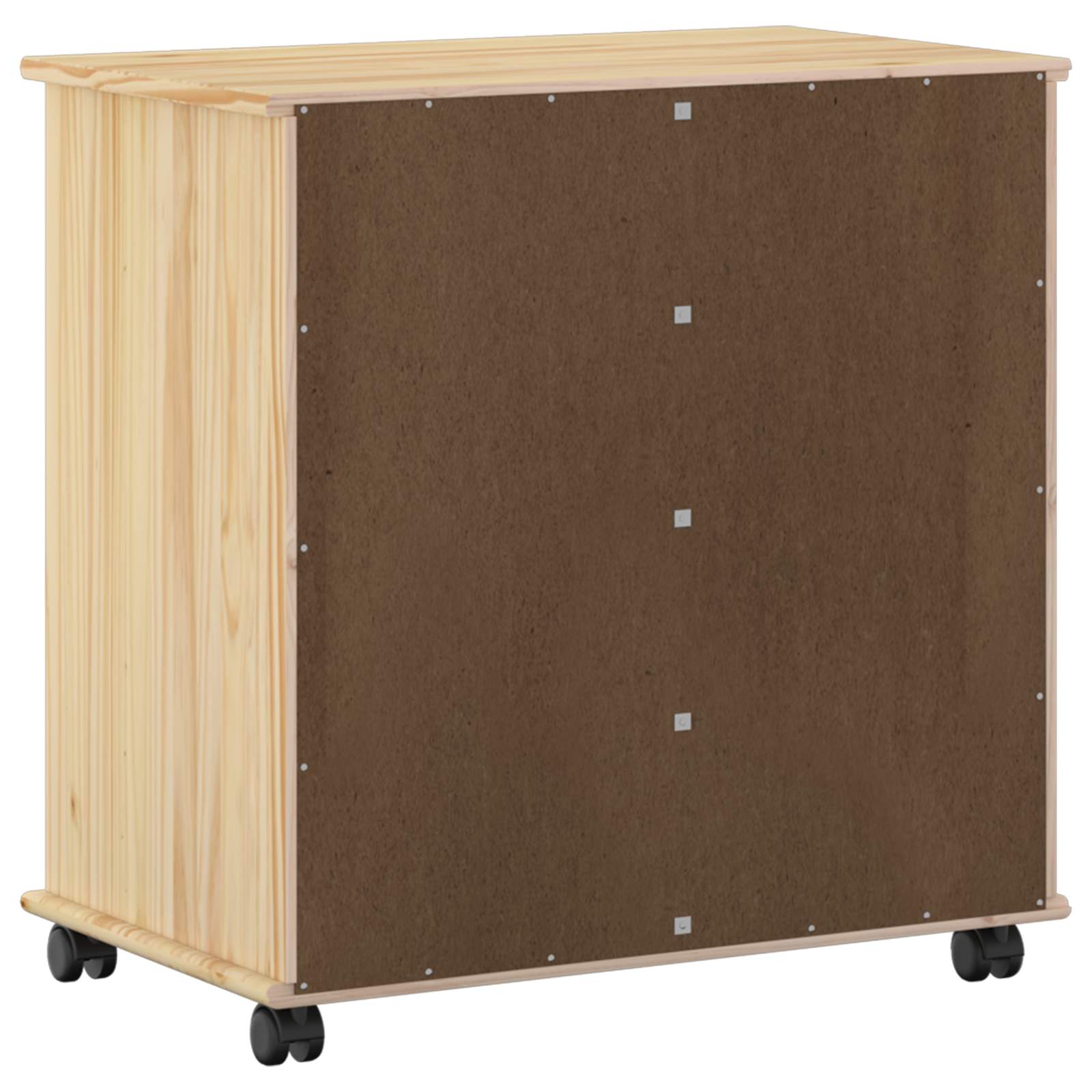 Mobilni ormar Smeđa 63,5 x 39 x 65,5 cm Čvrsto borovo drvo
