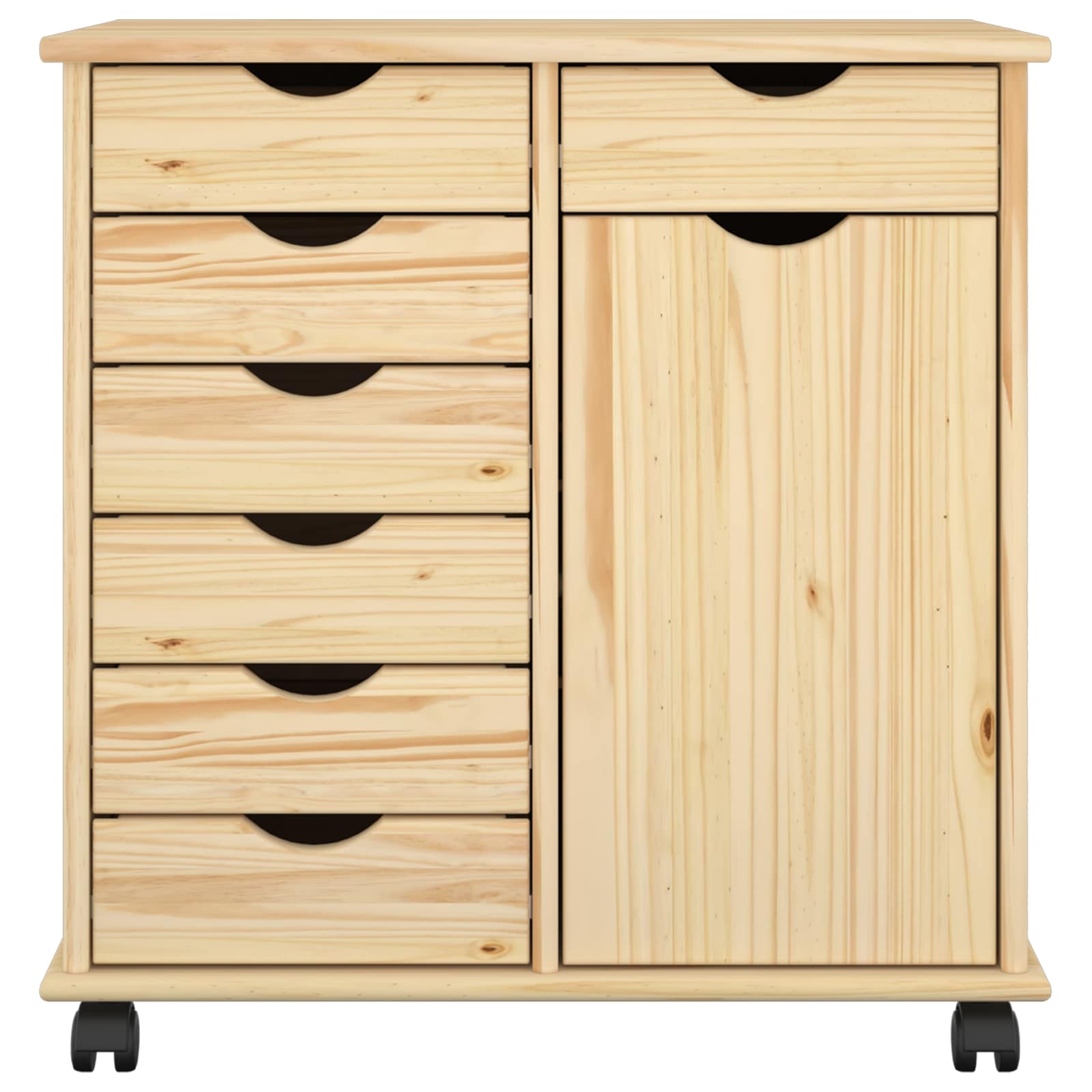 Mobilni ormar Smeđa 63,5 x 39 x 65,5 cm Čvrsto borovo drvo