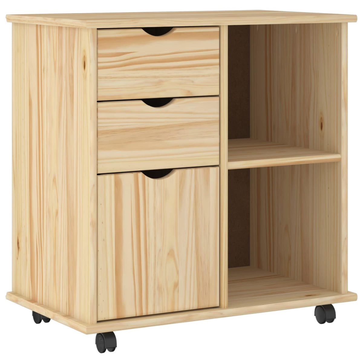 Mobilni ormar Smeđa 63,5 x 39 x 65,5 cm Čvrsto borovo drvo
