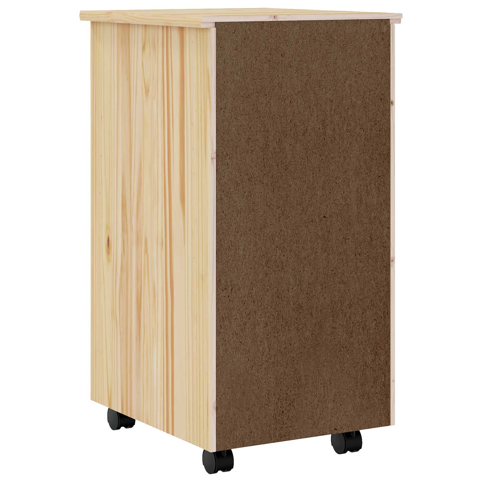 Pokretni ormar s ladicama MOSS Prozirni lak 34 x 39 x 65,5 cm