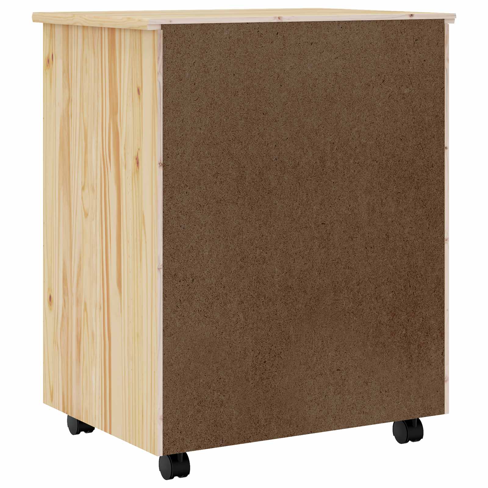 Pokretni ormar s ladicama MOSS Prozirni lak 53 x 39 x 65,5 cm