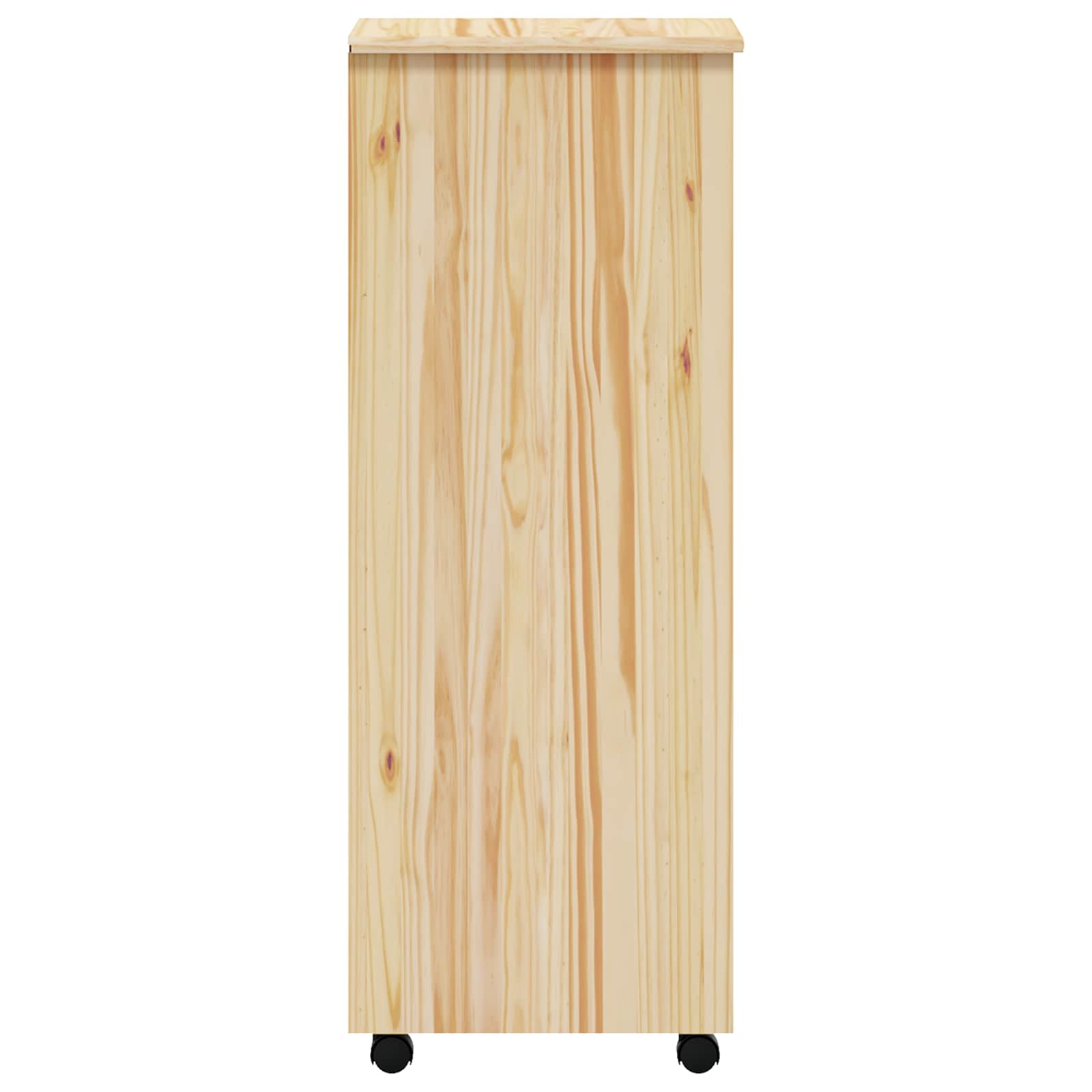 Pokretni ormar s ladicama MOSS Prozirni lak 34 x 39 x 103 cm