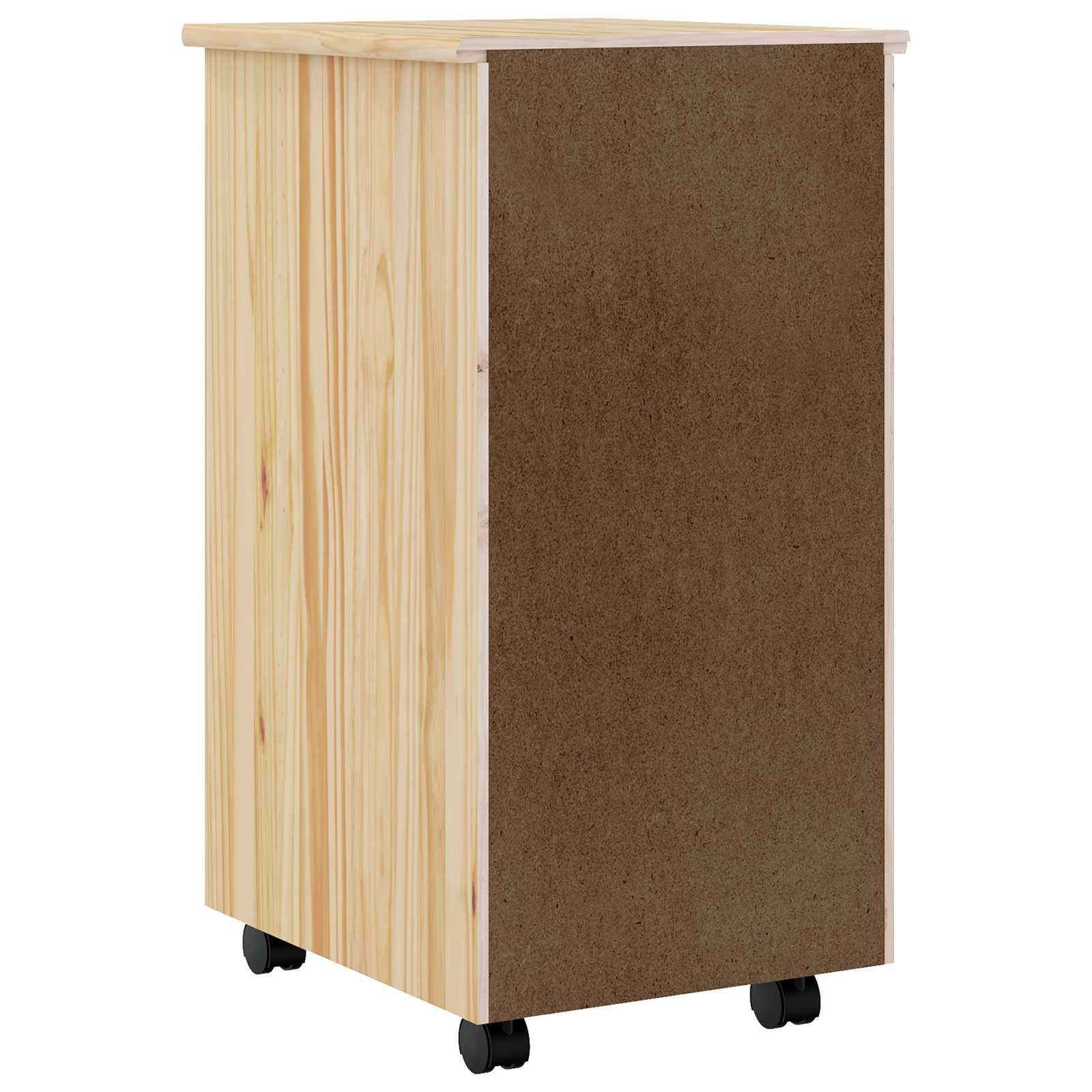 Kolica s radnom površinom MOSS Prozirni lak 34 x 39 x 65,5 cm