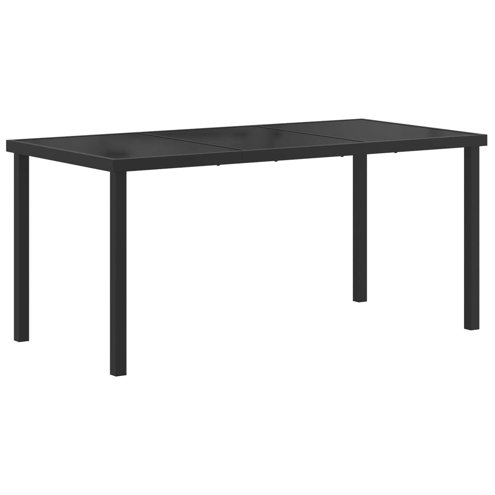 Set vanjskog namještaja 5 pcs Crna i antracit 160 x 80 x 73 cm