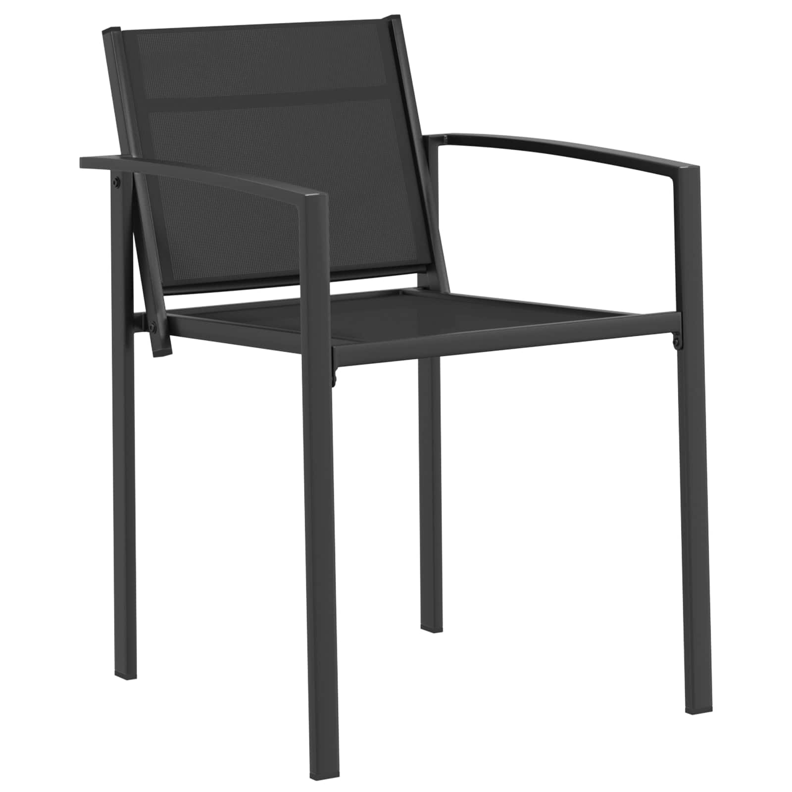 Set vanjskog namještaja 9 pcs Crna i antracit Tekstilen