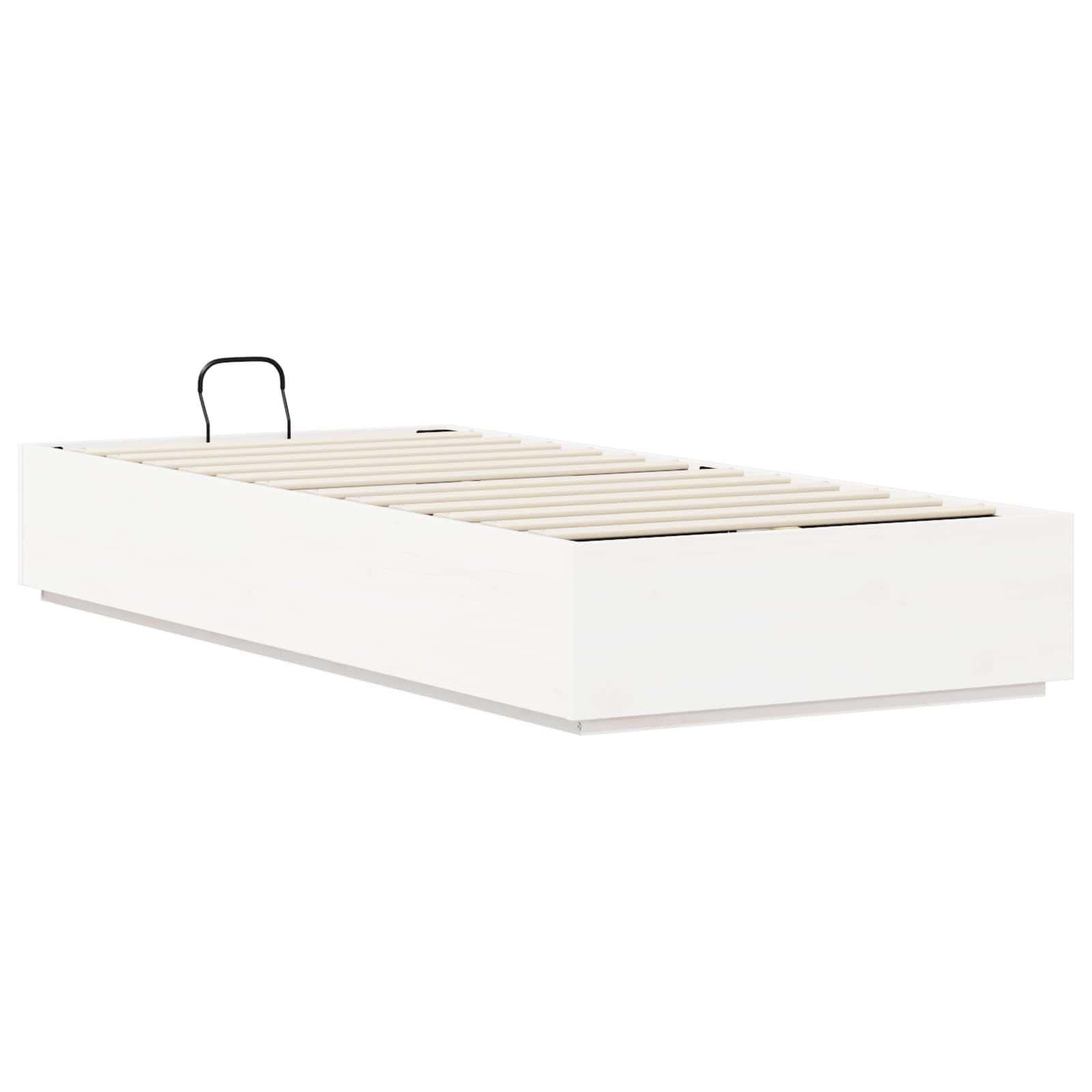 Otomanski krevet Bijeli 75 x 190 cm Masivna borovina
