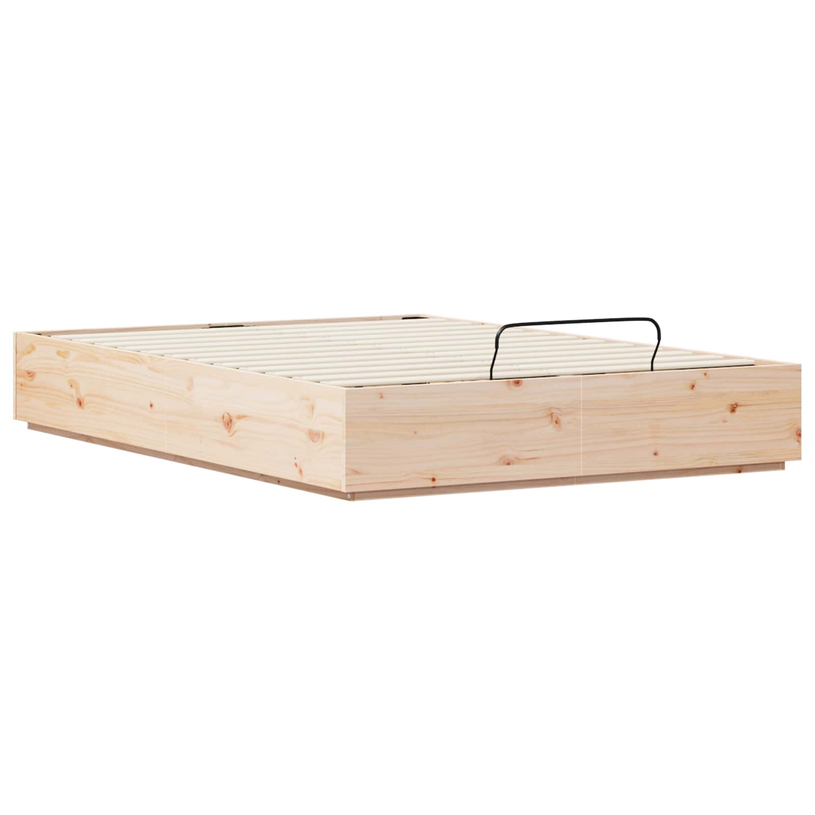 Otomanski krevet Prirodna 140 x 190 cm Masivna borovina