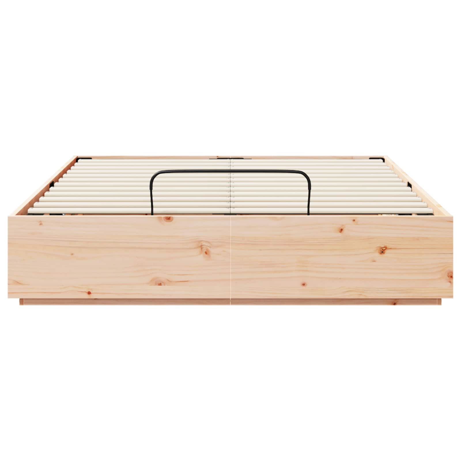 Otomanski krevet Prirodna 140 x 190 cm Masivna borovina