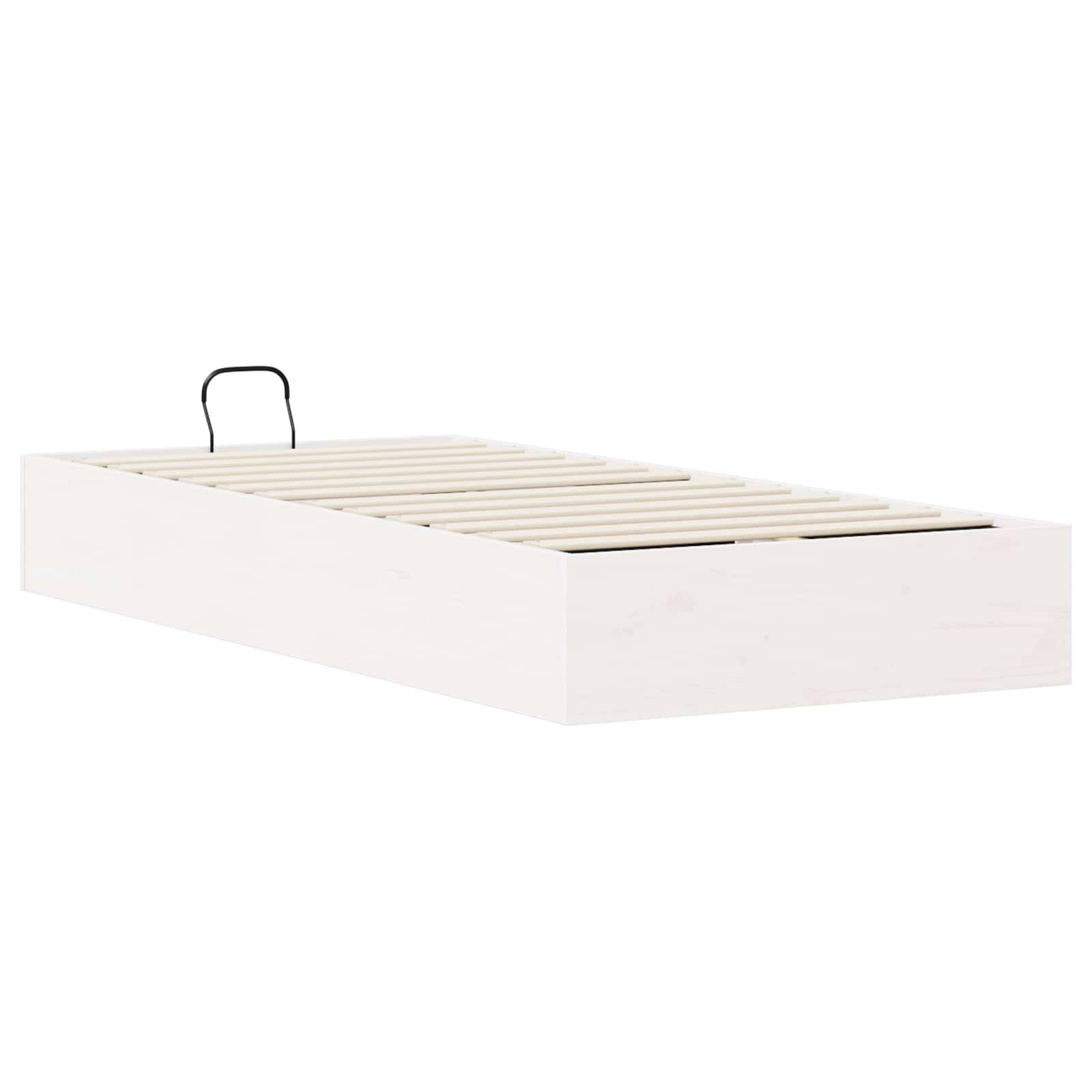 Ottomanska krevetna konstrukcija s pohranom Bijeli 100 x 200 cm