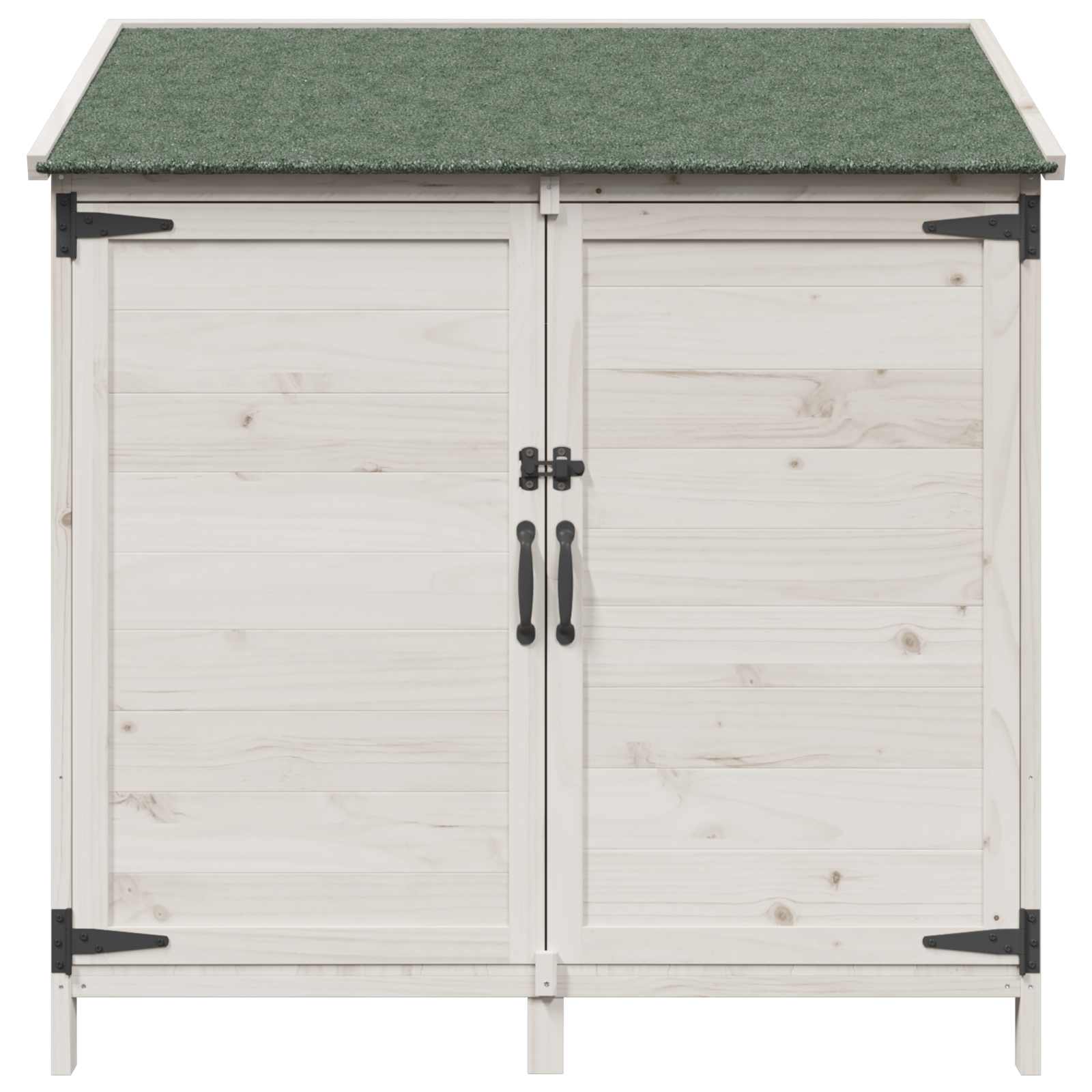 Vrtna Šupa Bijela 106,5 x 56 x 113,5 cm Čvrsto drvo jele