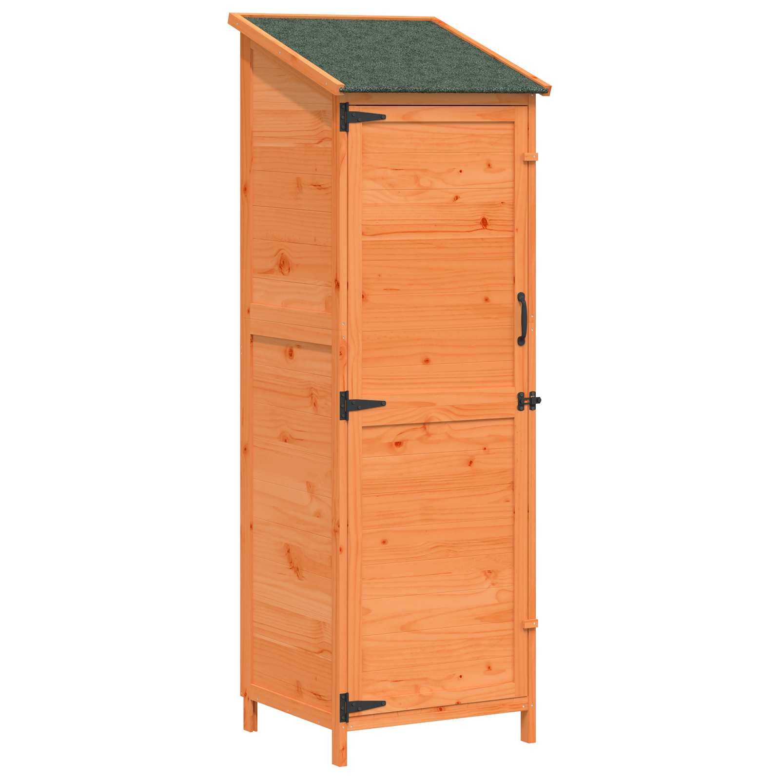 Vrtna Šupa s krovom Smeđa 59,5 x 56 x 176,5 cm Čvrsto drvo jele