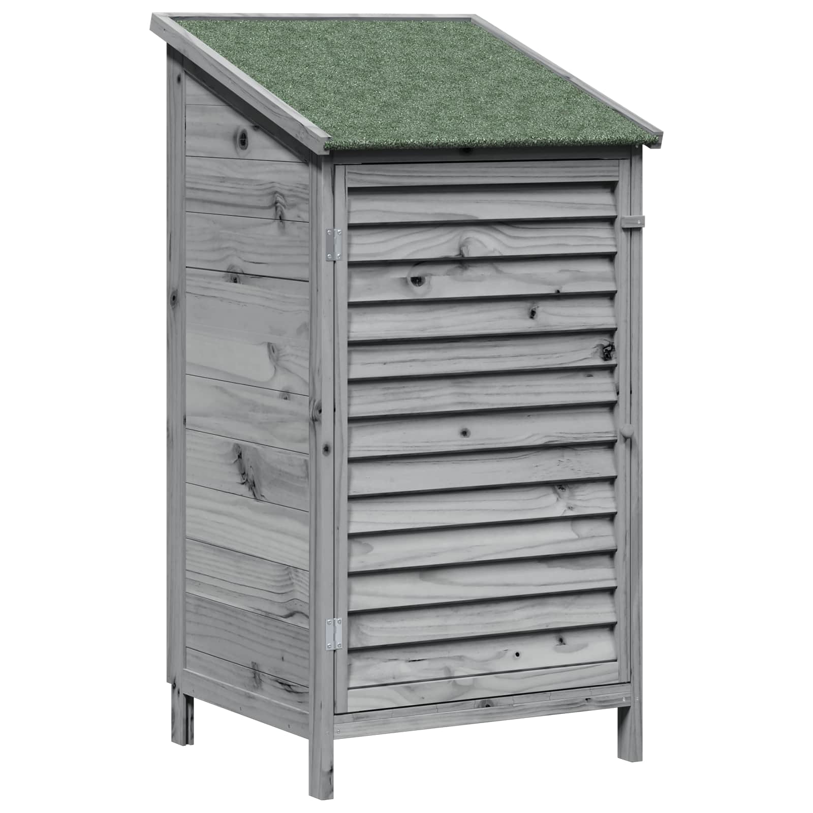 Vrtna Šupa Siva 59 x 56 x 113,5 cm Čvrsto drvo jele