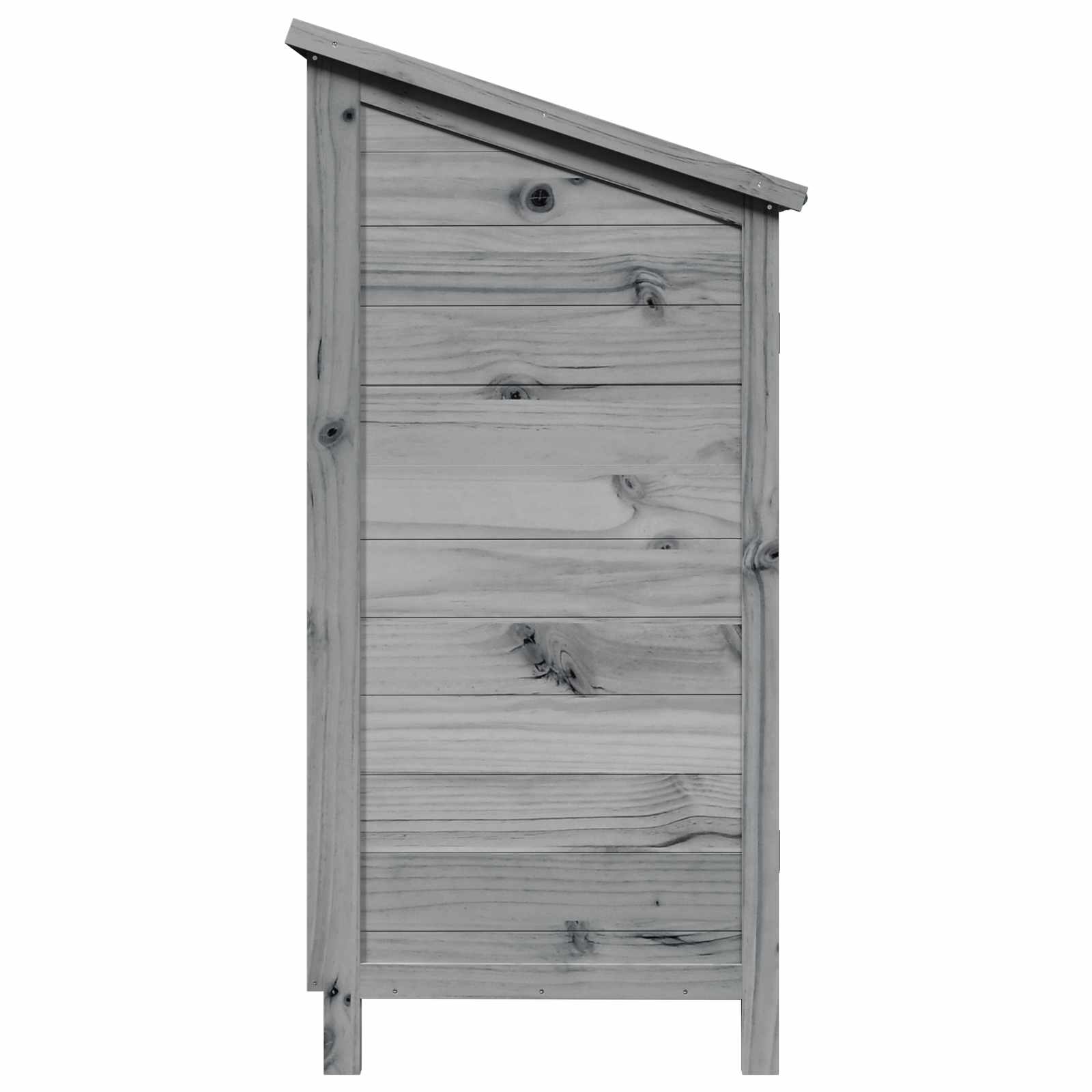 Vrtna Šupa Siva 59 x 56 x 113,5 cm Čvrsto drvo jele
