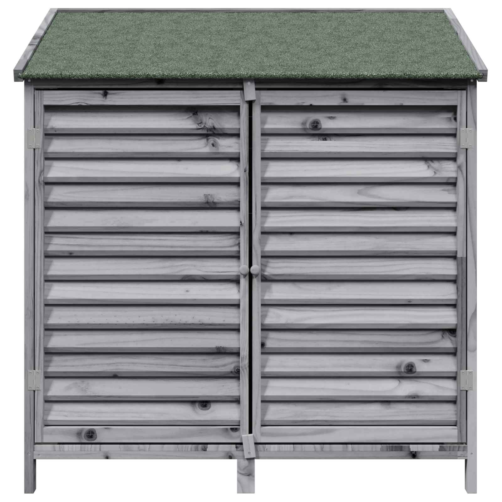 Vrtna Šupa s krovom Siva 106 x 56 x 113,5 cm Čvrsto drvo jele