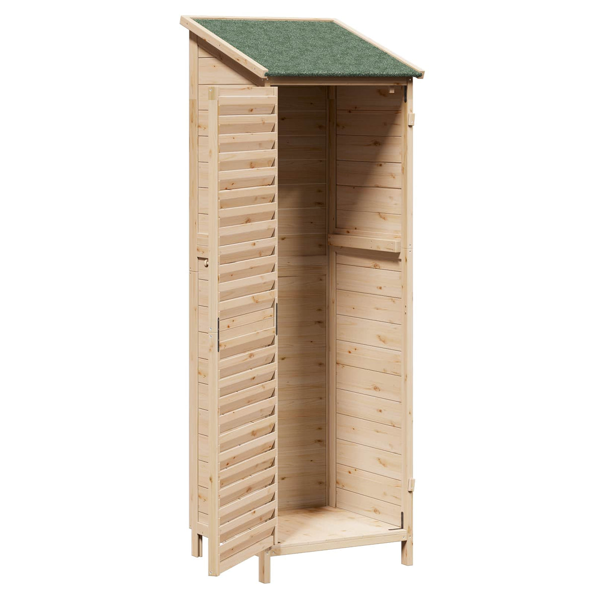 Vrtna Šupa Prirodna 59 x 56 x 176 cm Čvrsto drvo jele