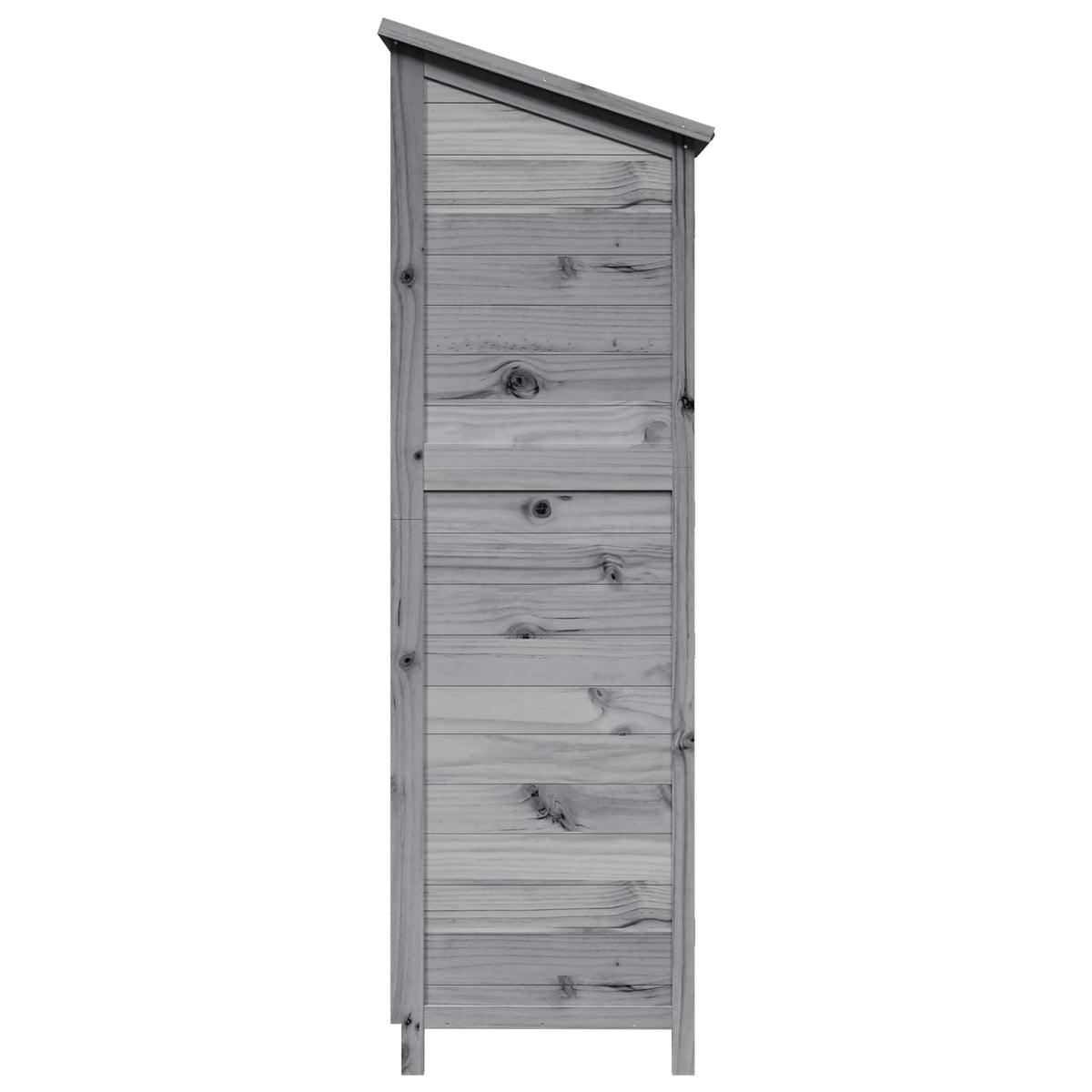 Vrtna Šupa Siva 59 x 56 x 176 cm Čvrsto drvo jele