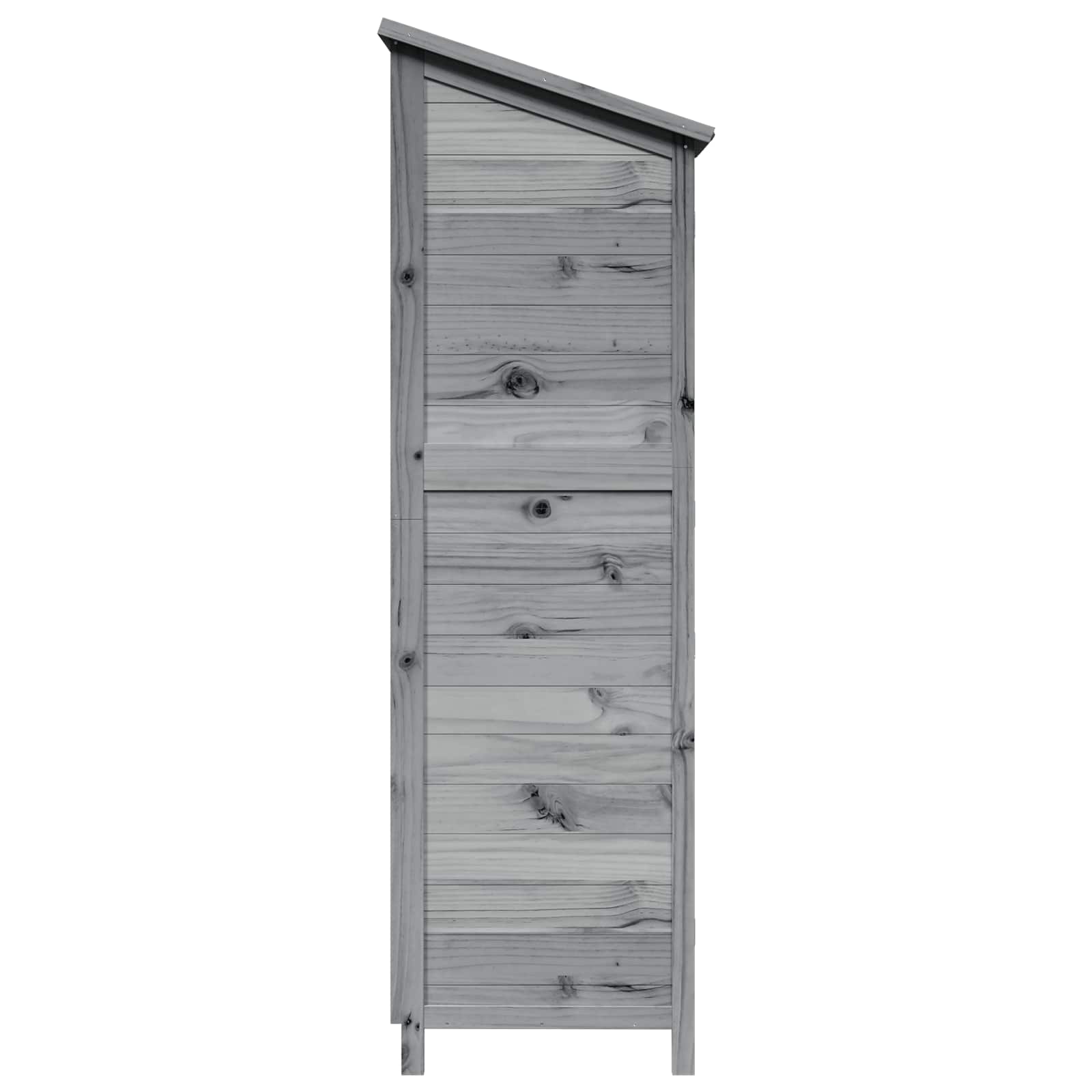 Vrtna Šupa Siva 59 x 56 x 176 cm Čvrsto drvo jele