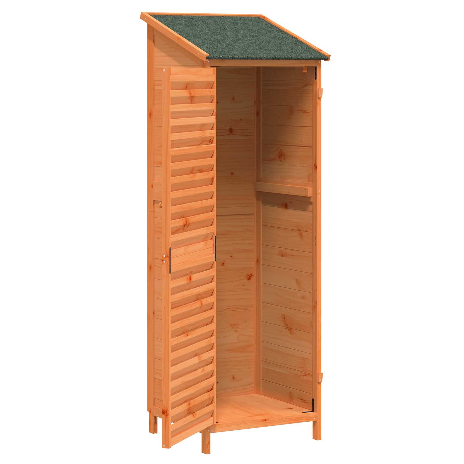 Vrtna Šupa Smeđa 59 x 56 x 176 cm Čvrsto drvo jele