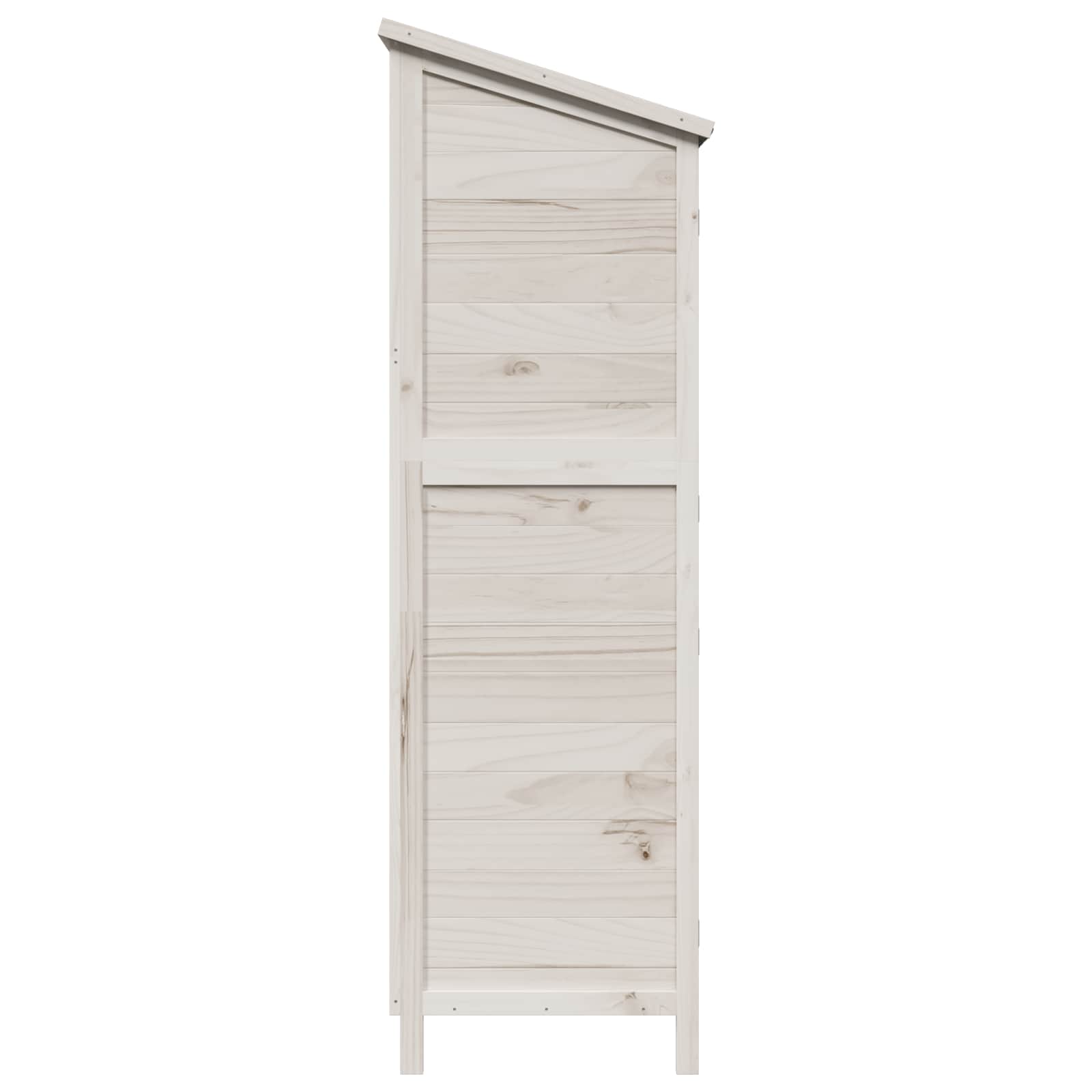 Vrtna Šupa Bijela 106 x 56 x 176,5 cm Čvrsto drvo jele