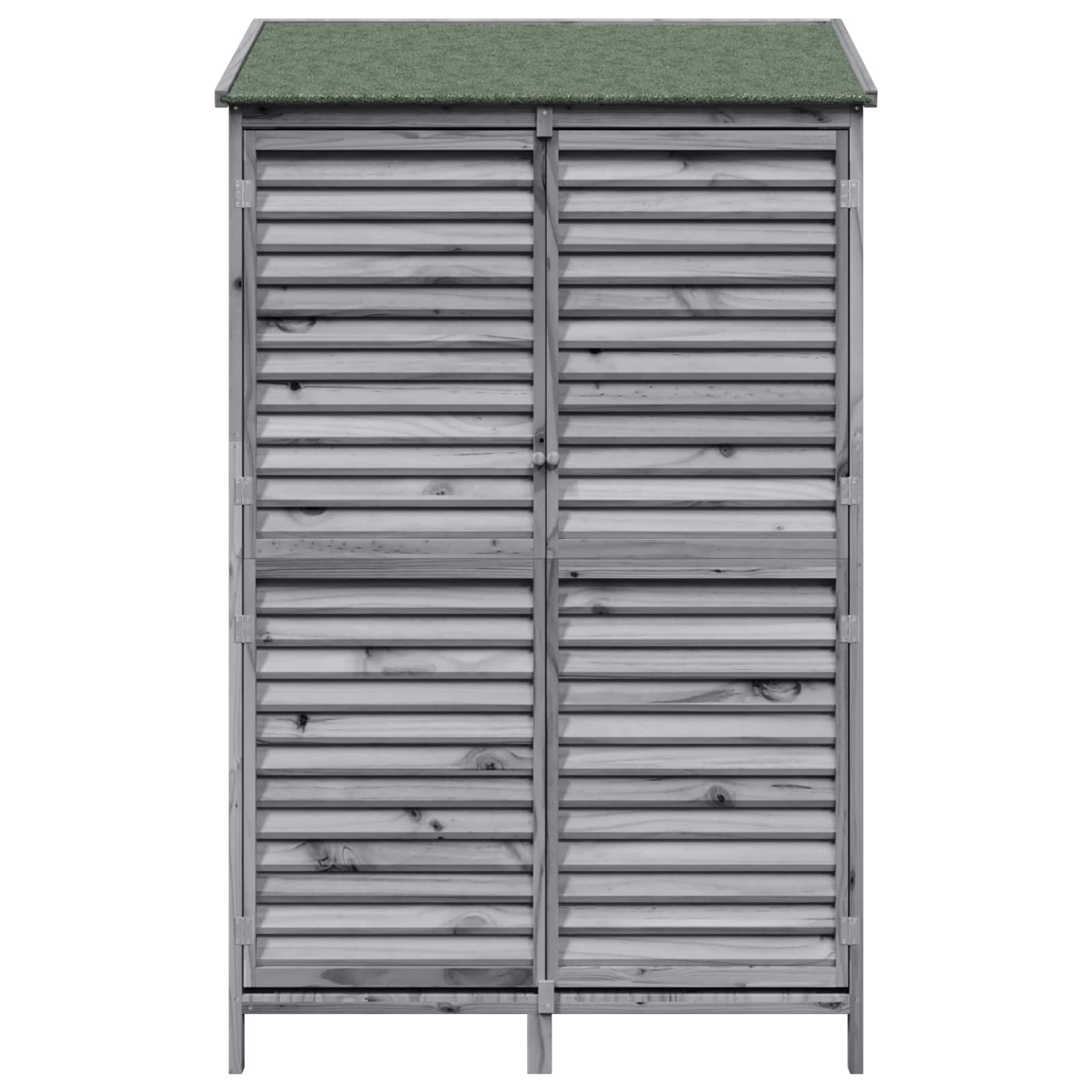 Vrtna Šupa s krovom Siva 106 x 56 x 176,5 cm Čvrsto drvo jele