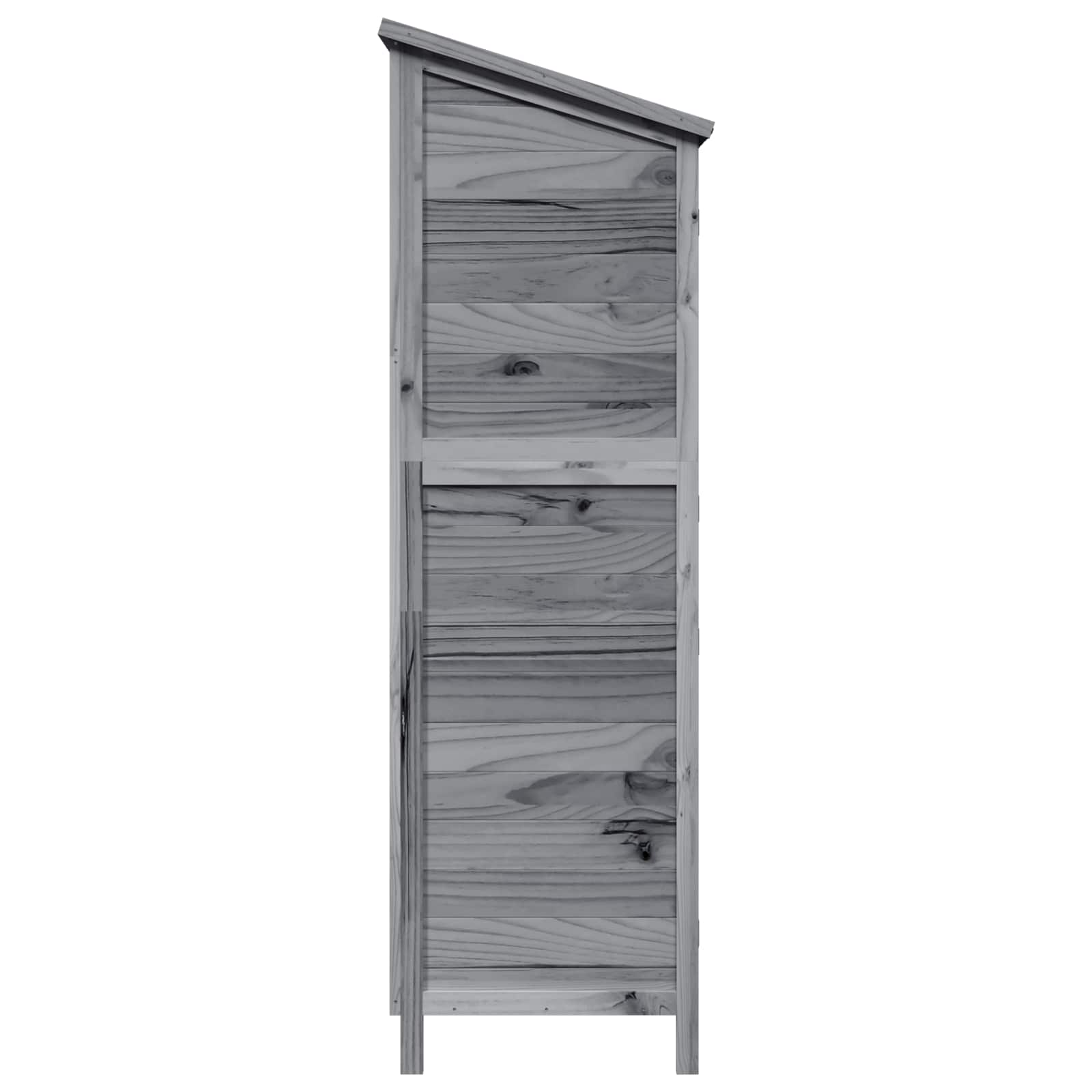 Vrtna Šupa s krovom Siva 106 x 56 x 176,5 cm Čvrsto drvo jele
